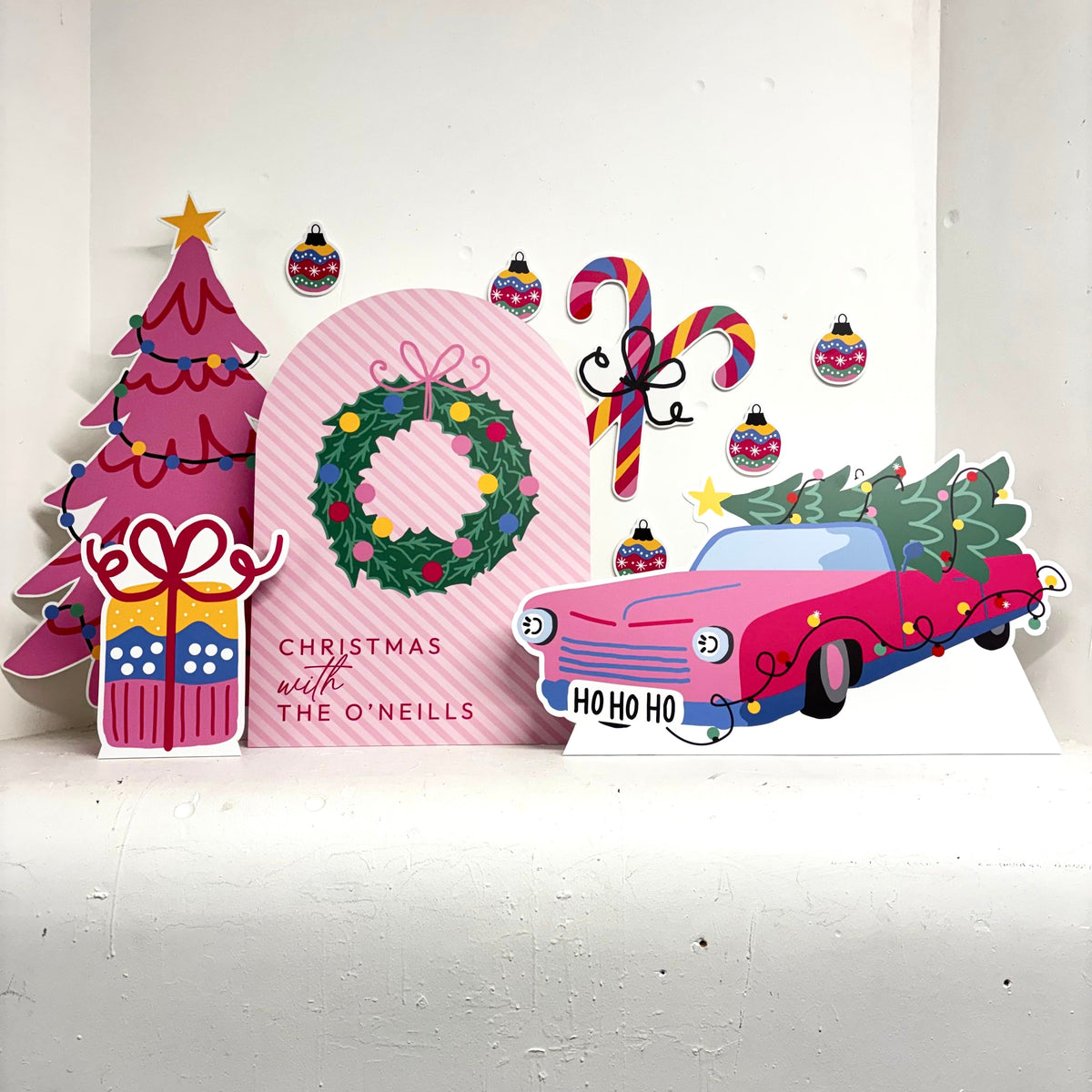 Personalised MINI Bright Christmas Bundle - Lifestyle Photo | Zebra Print