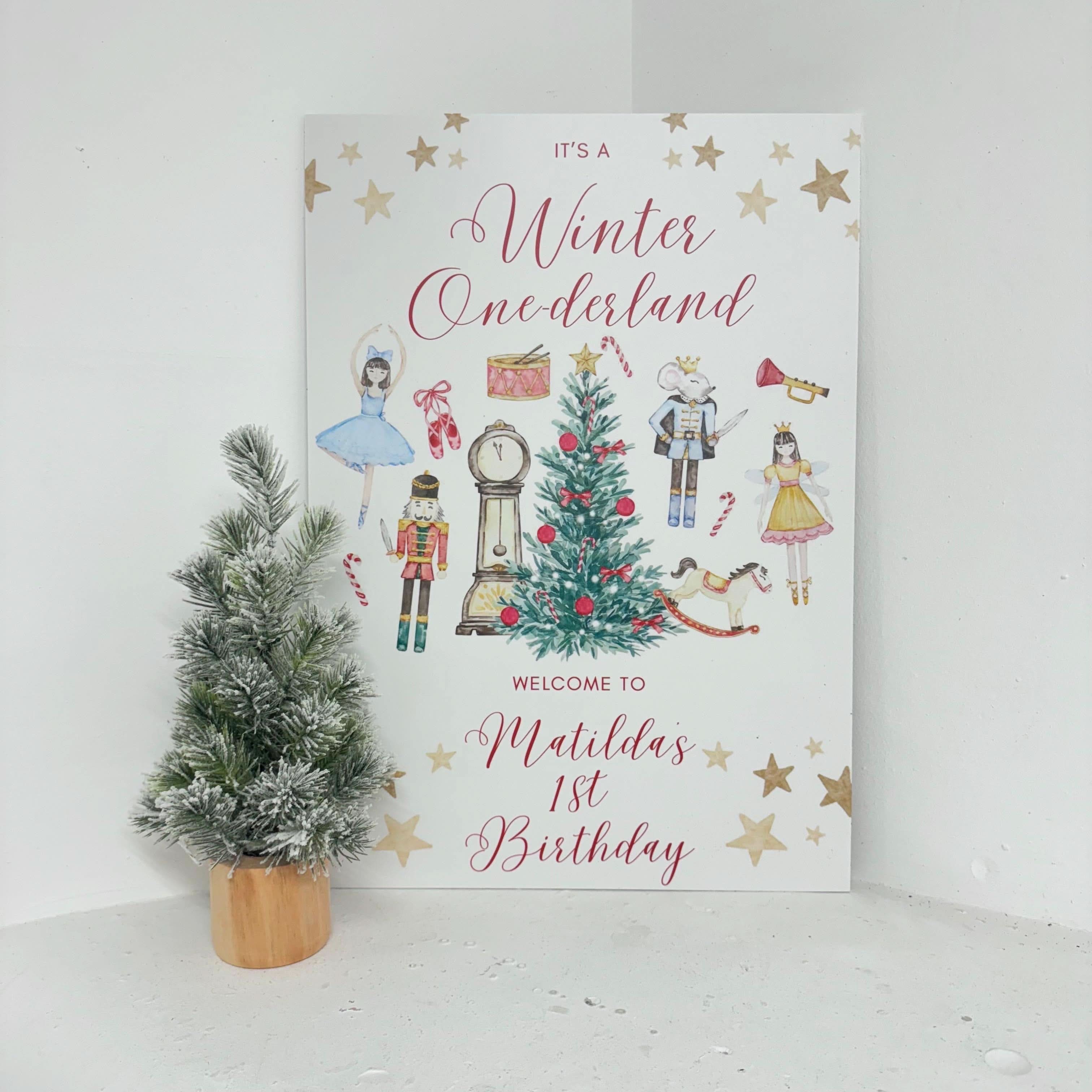 Winter Wonderland Christmas Sign