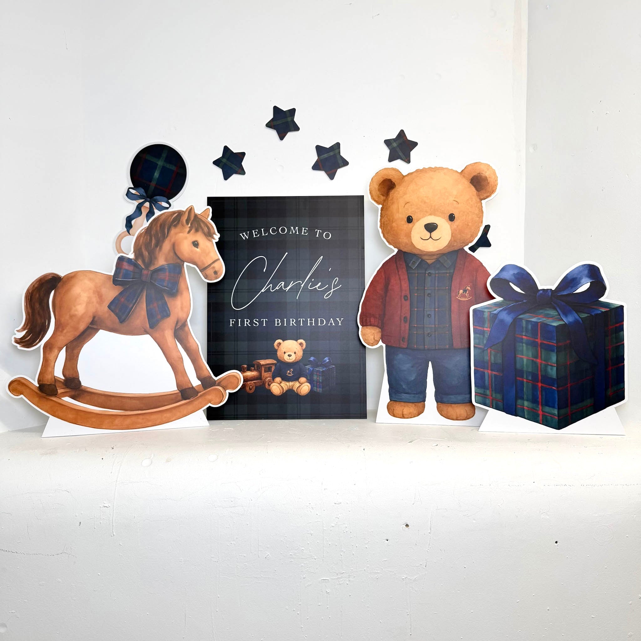 Personalised MINI Polo First Birthday Bundle - Lifestyle Photo | Zebra Print