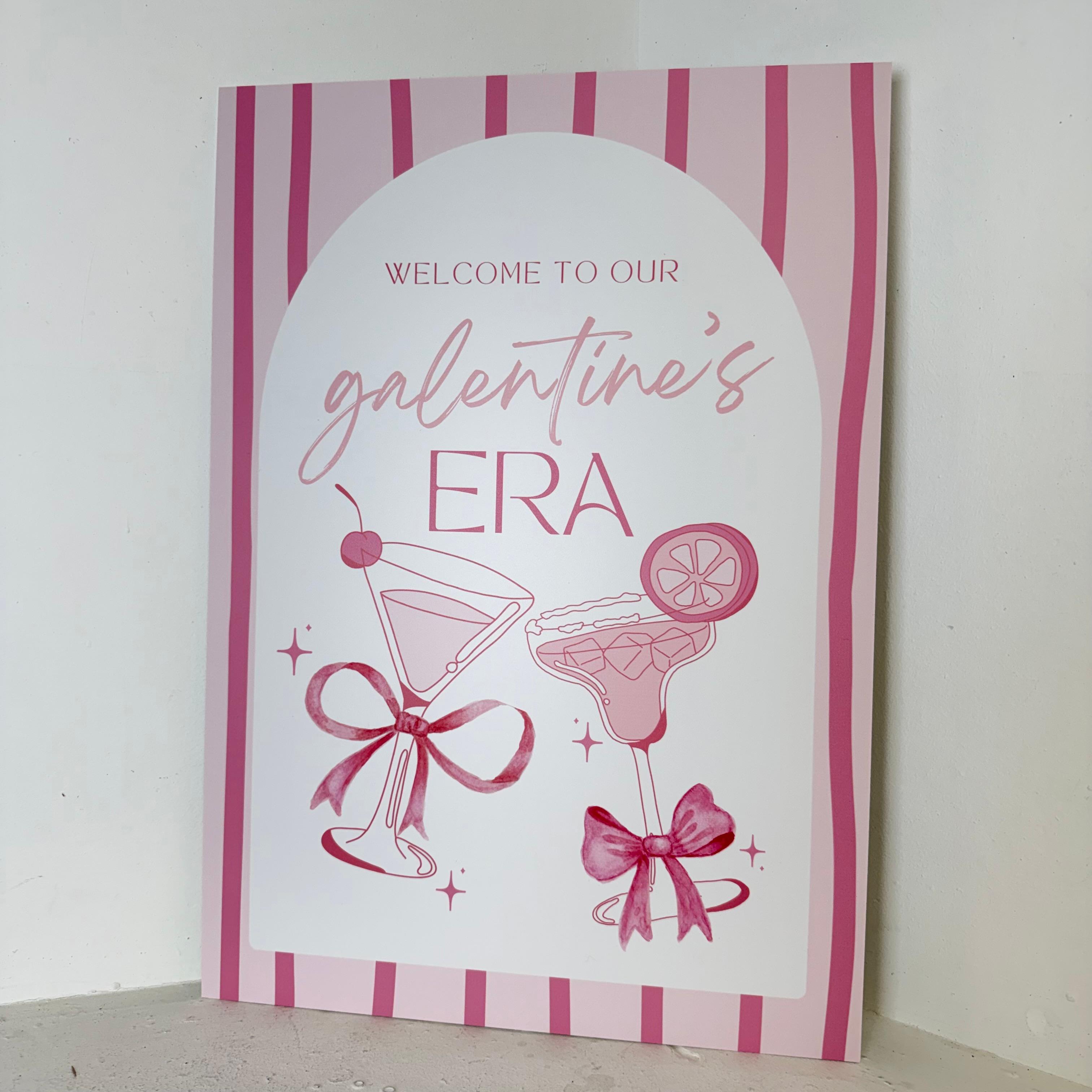 Galentines Era Easel Sign