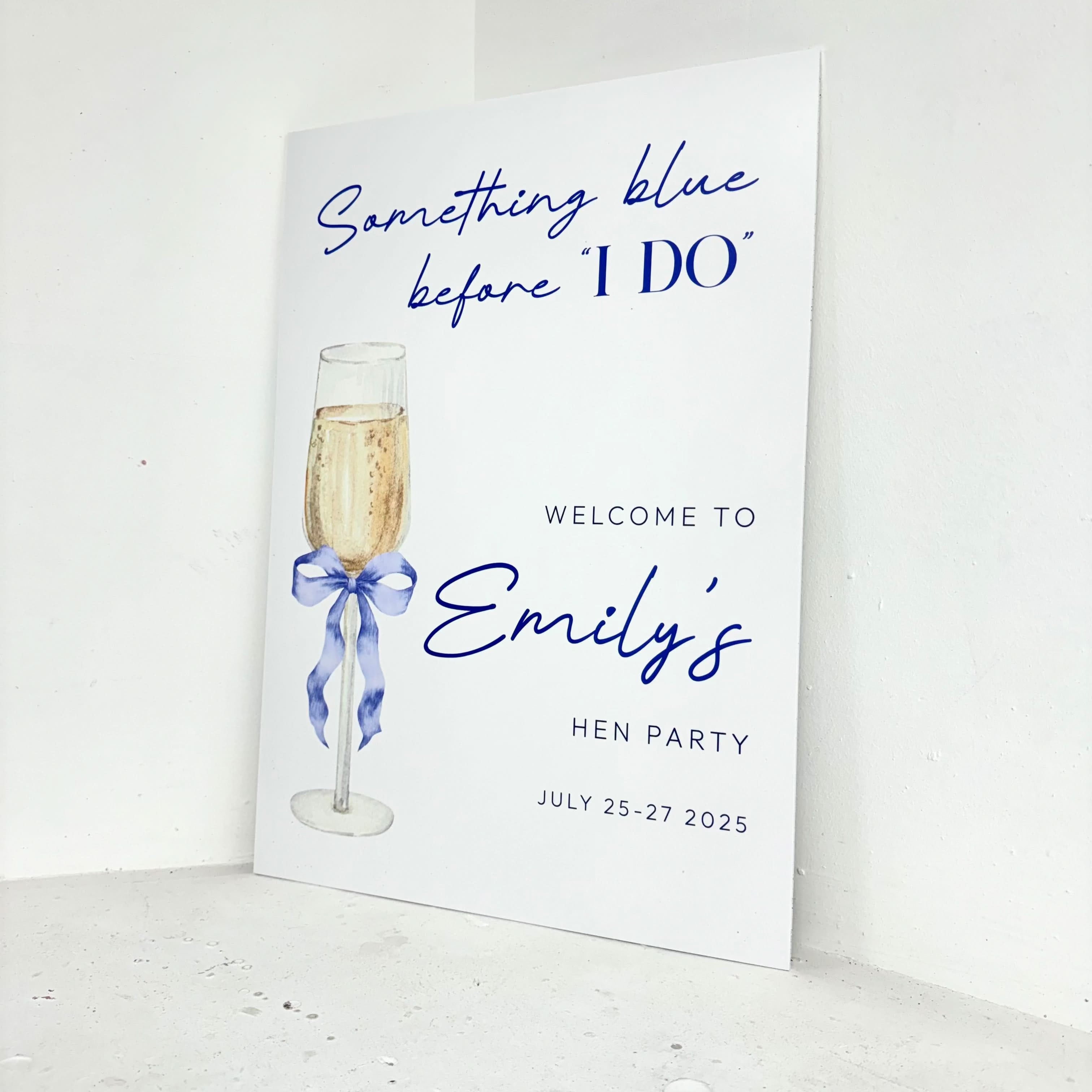 Something Blue Before I Do Easel Sign