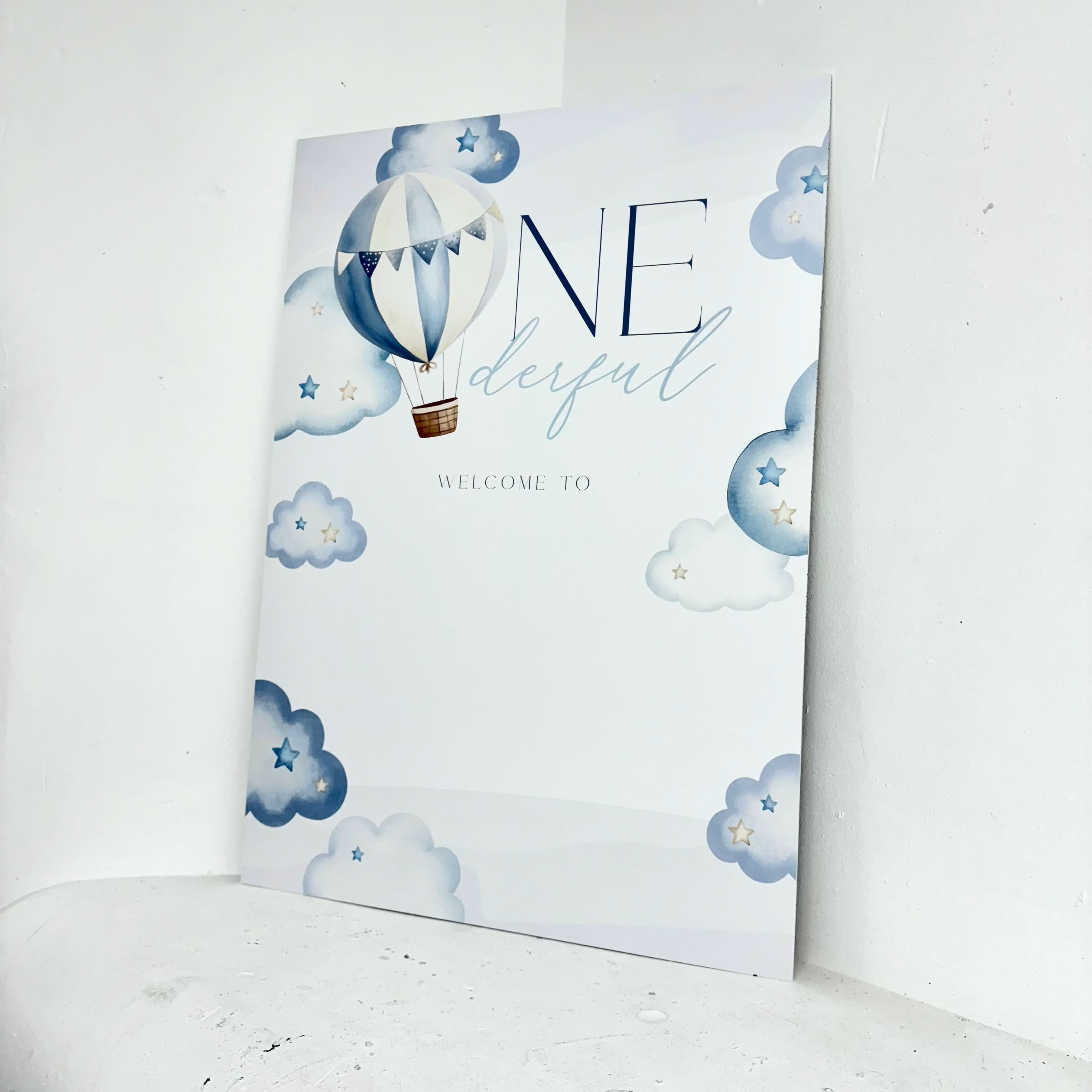 One-derful Easel Sign