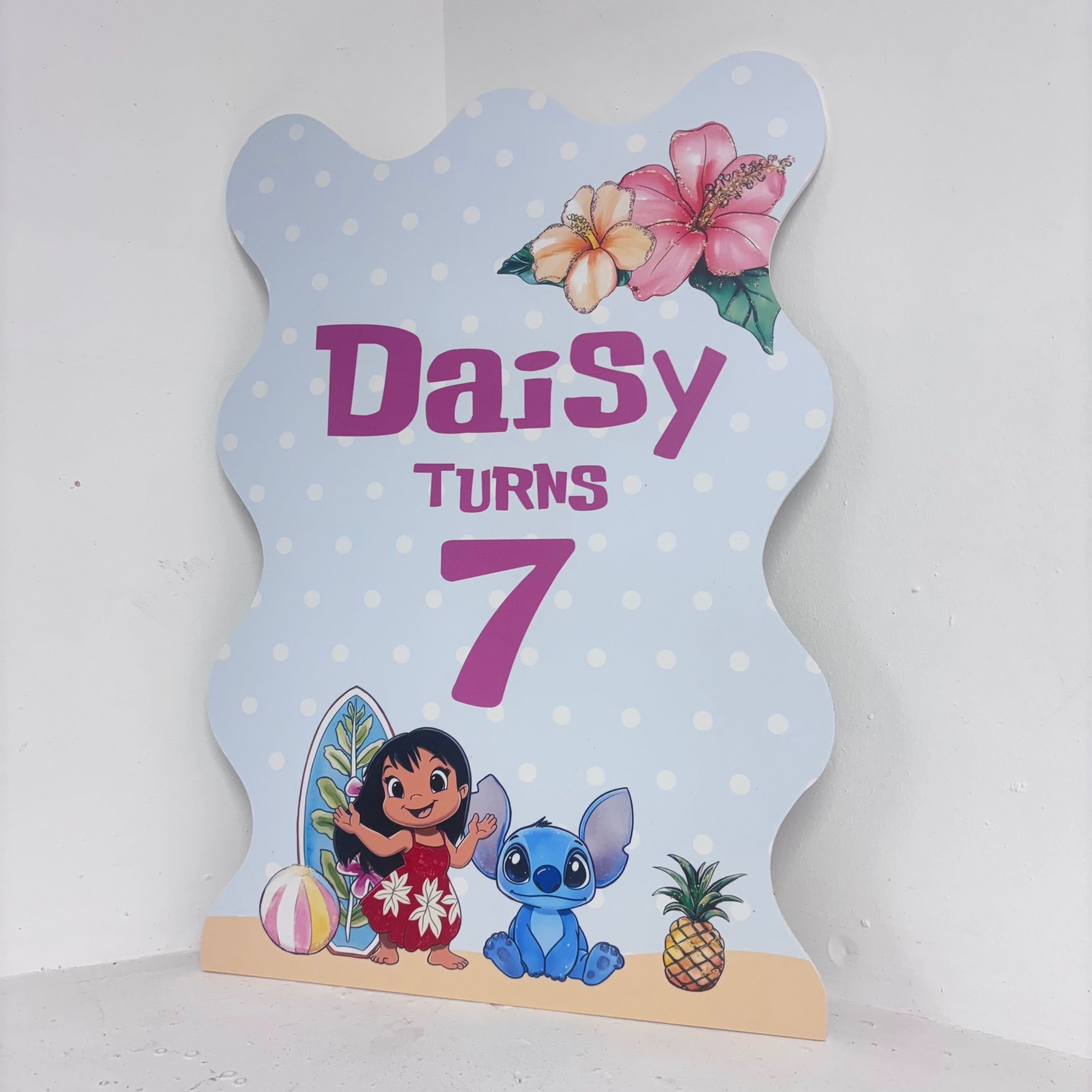 Tropical Monster Easel Sign