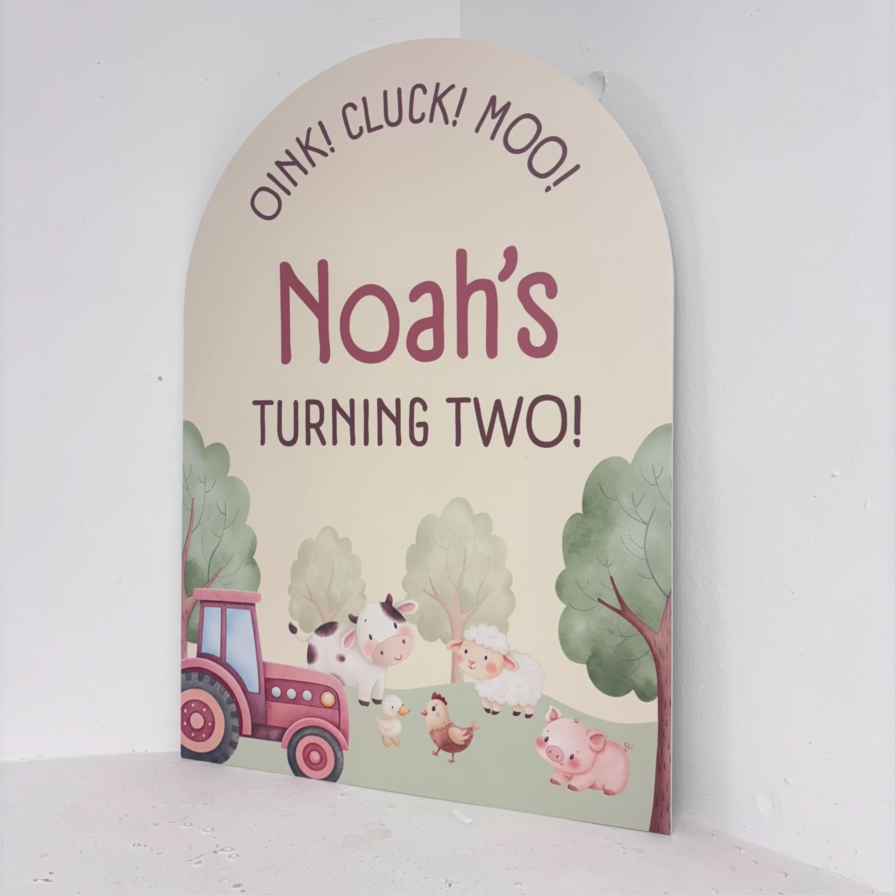 My Little Farm Easel Sign