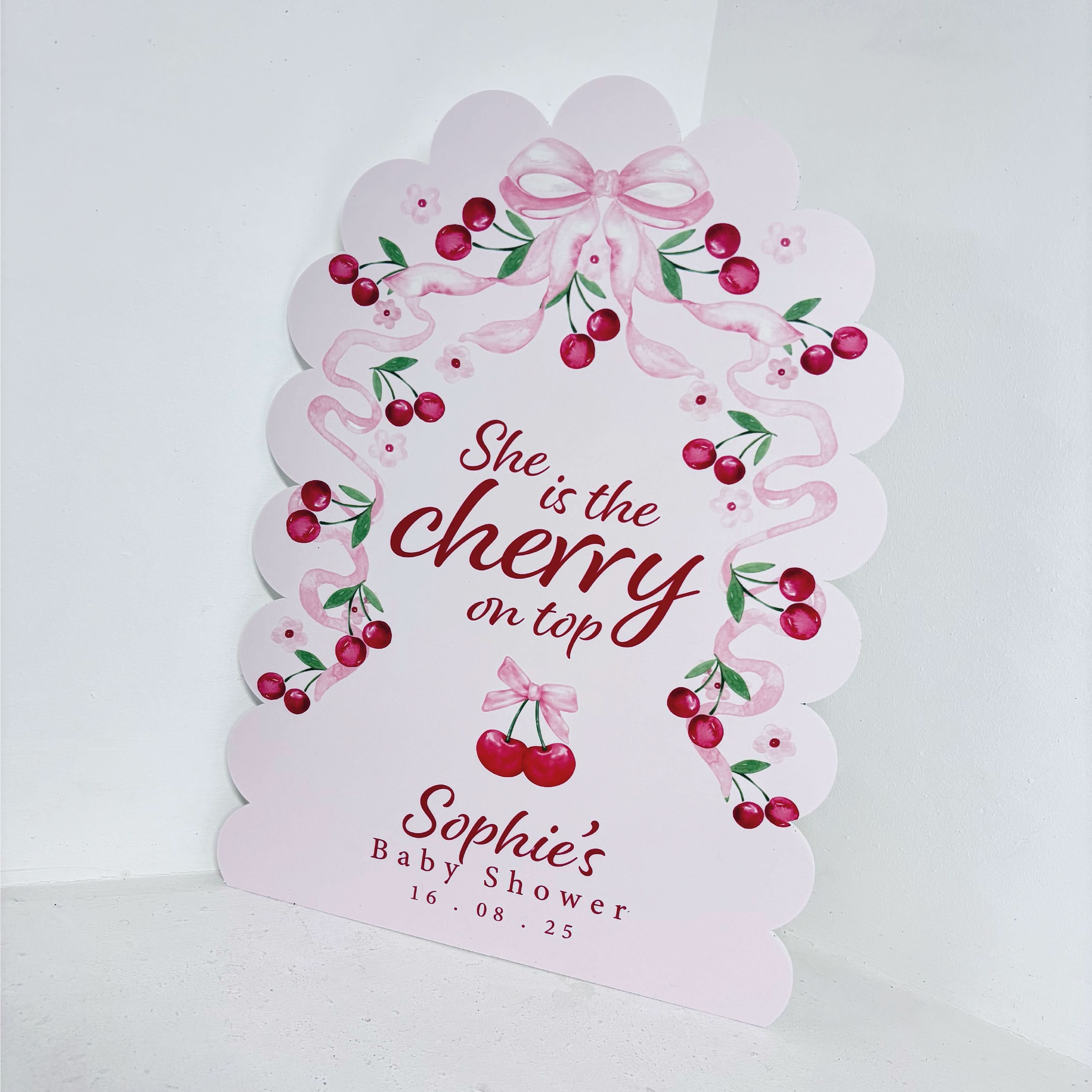 Cherry On Top Easel Sign