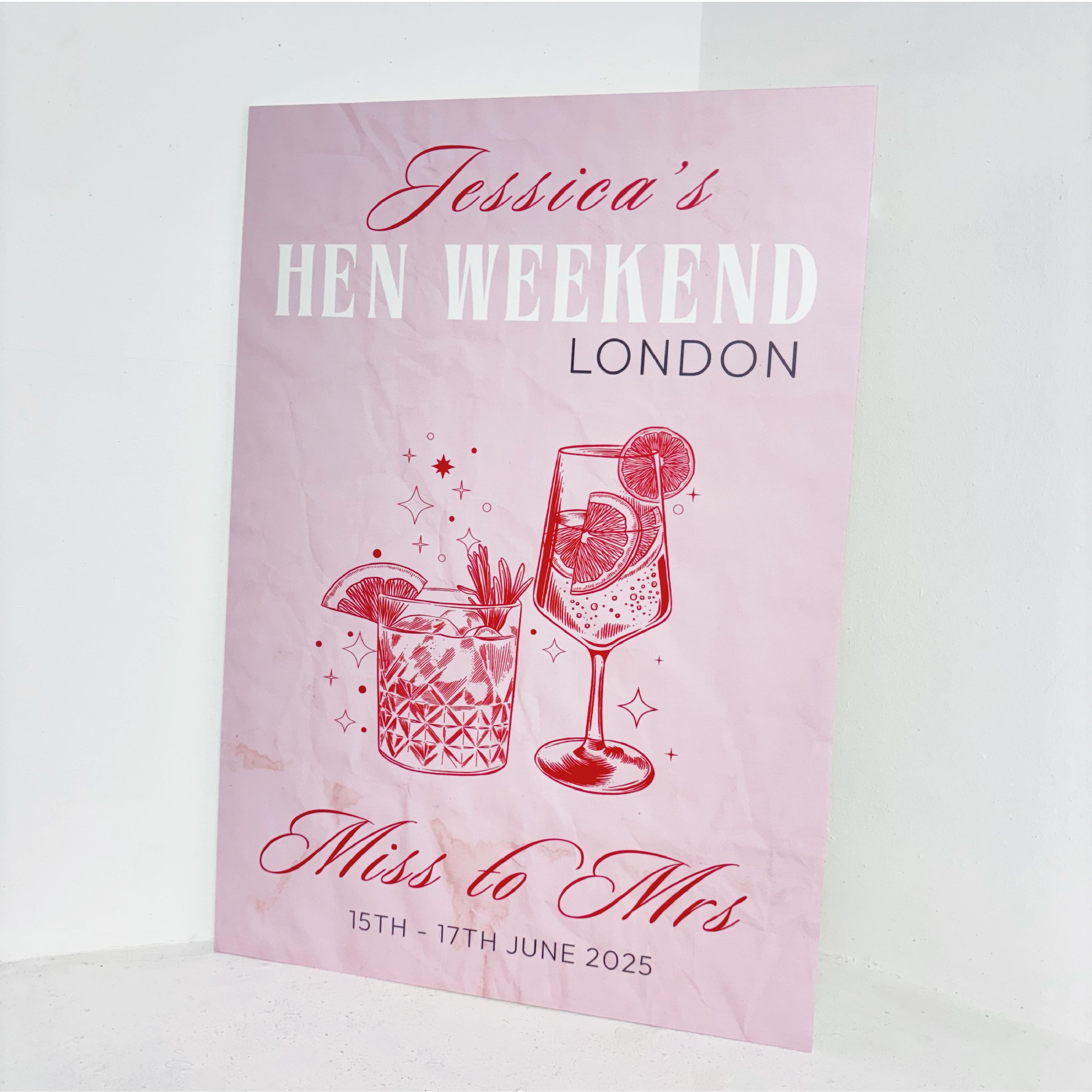 Hen Weekend Easel Sign