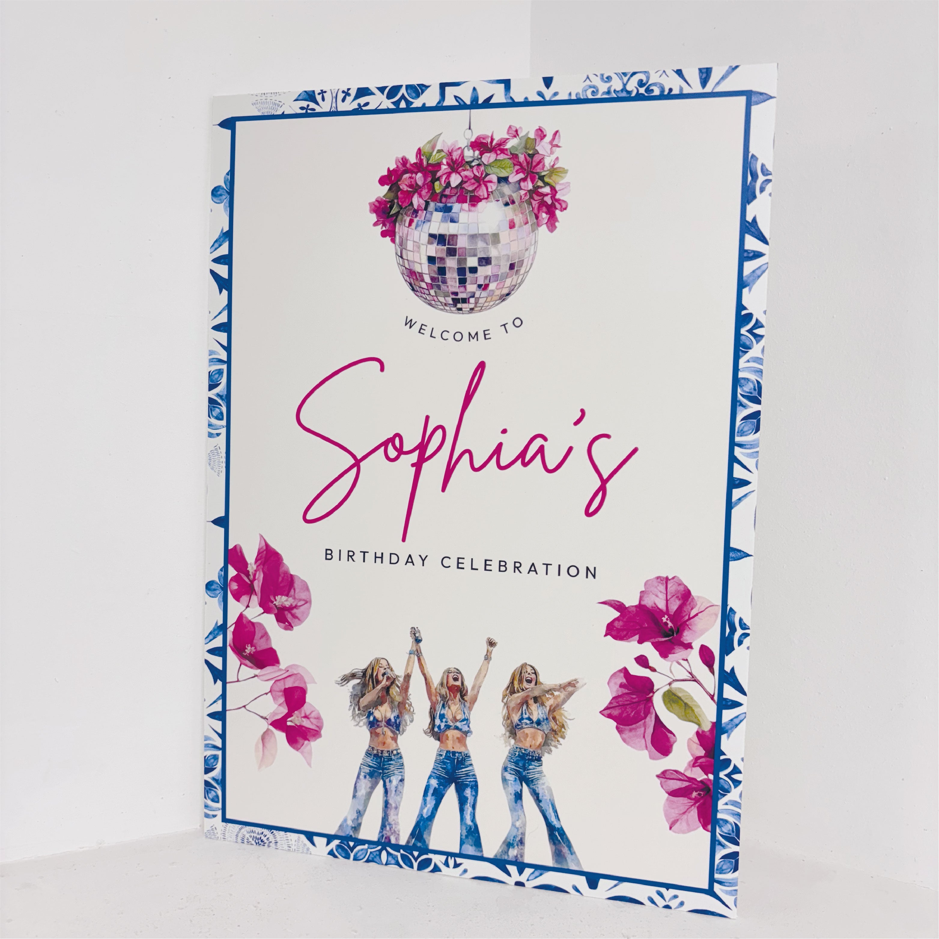 Greek Birthday Easel Sign