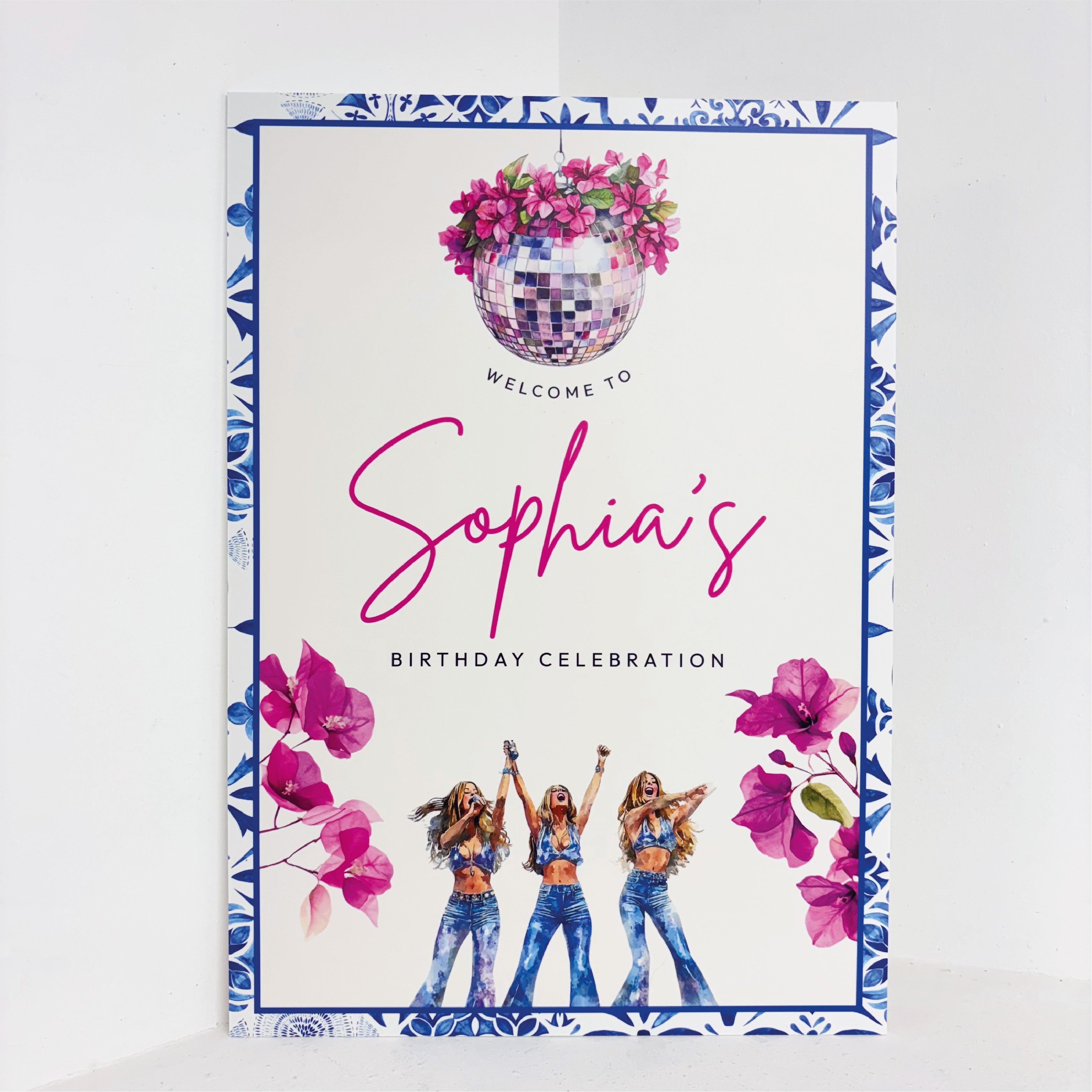 Greek Birthday Easel Sign