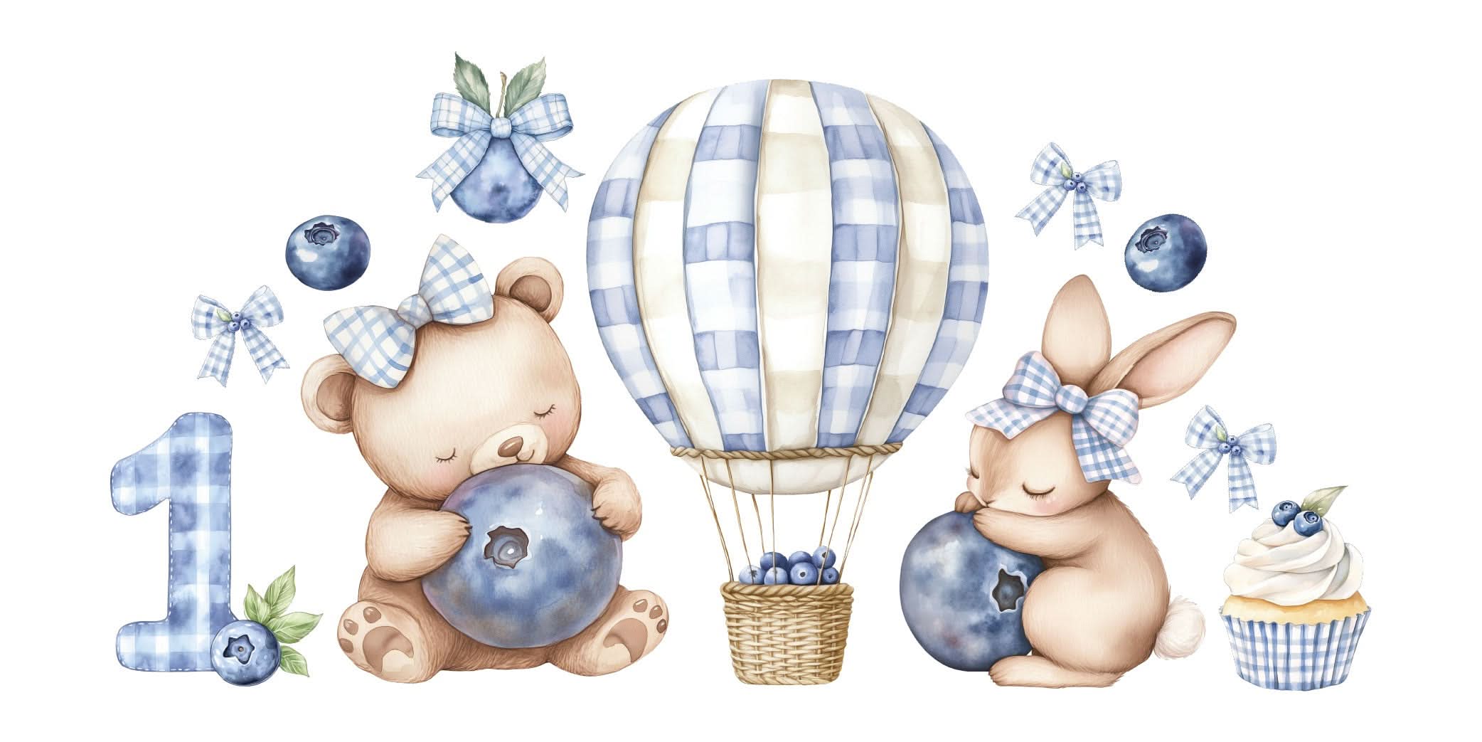 MINI Blue ‘Berry’ First Birthday Bundle