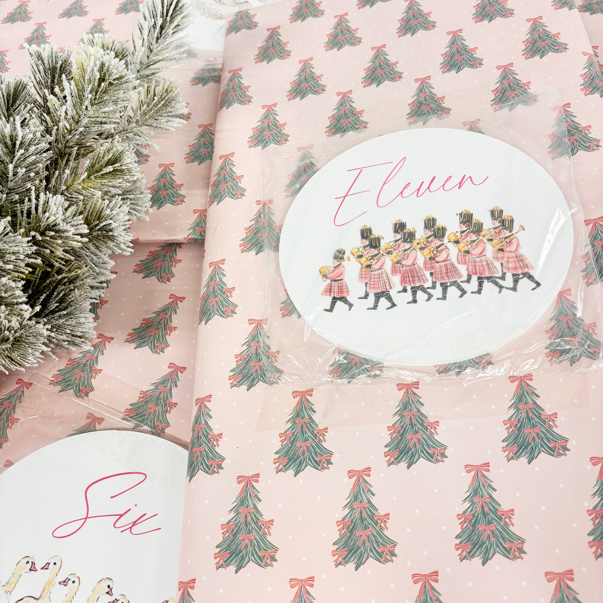 Personalised 12 Days of Christmas Advent Calendar Pastel Version - Lifestyle Photo | Zebra Print