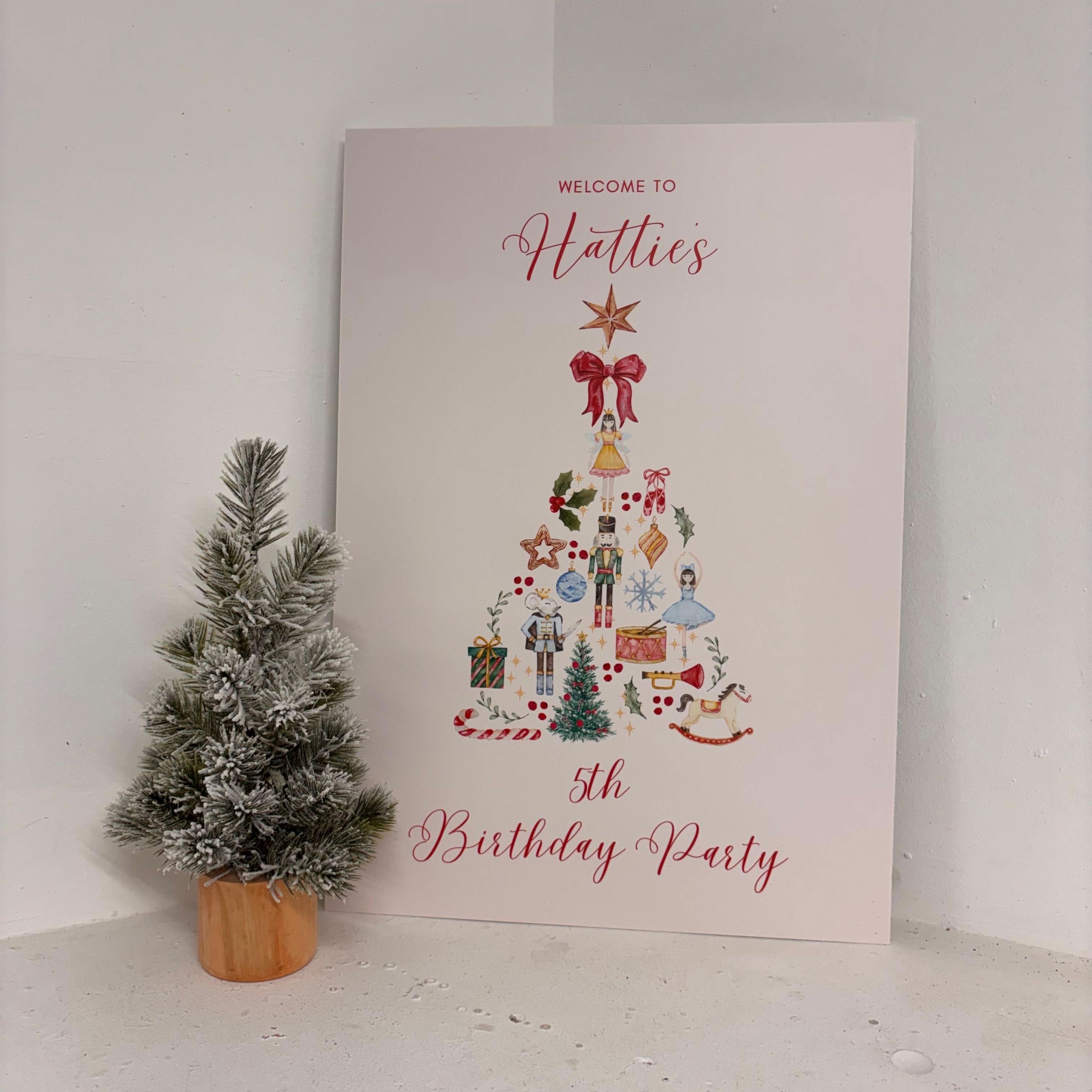 Welcome To Birthday Party Easel Sign