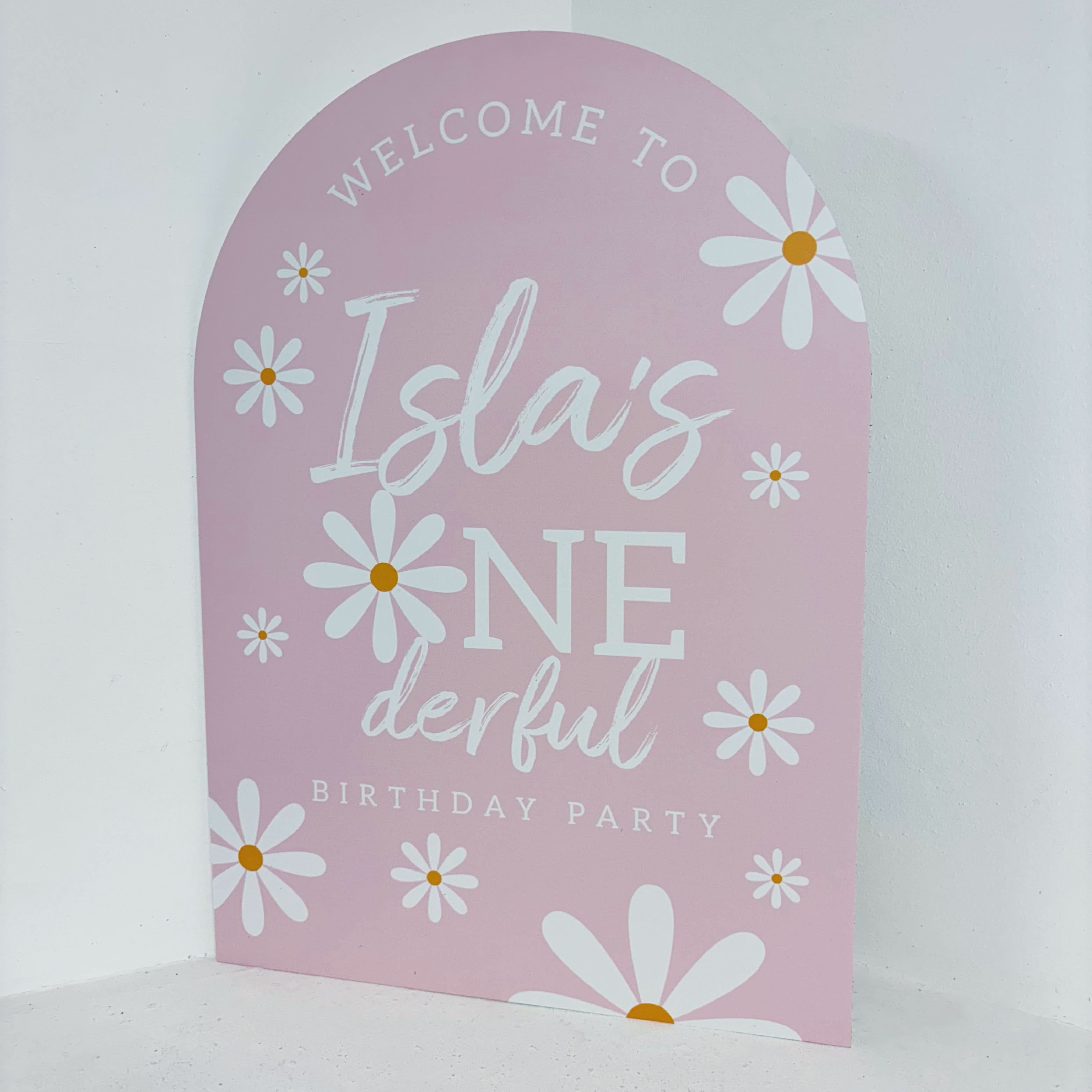 Daisy ONEderful Easel Sign