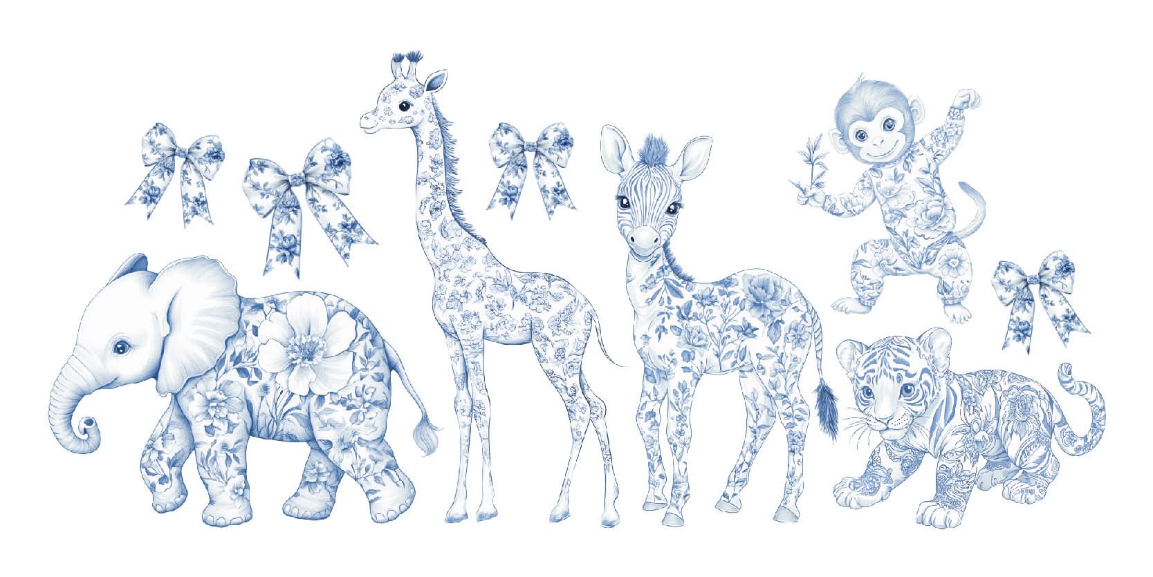 MINI Blue Toile Safari Bundle