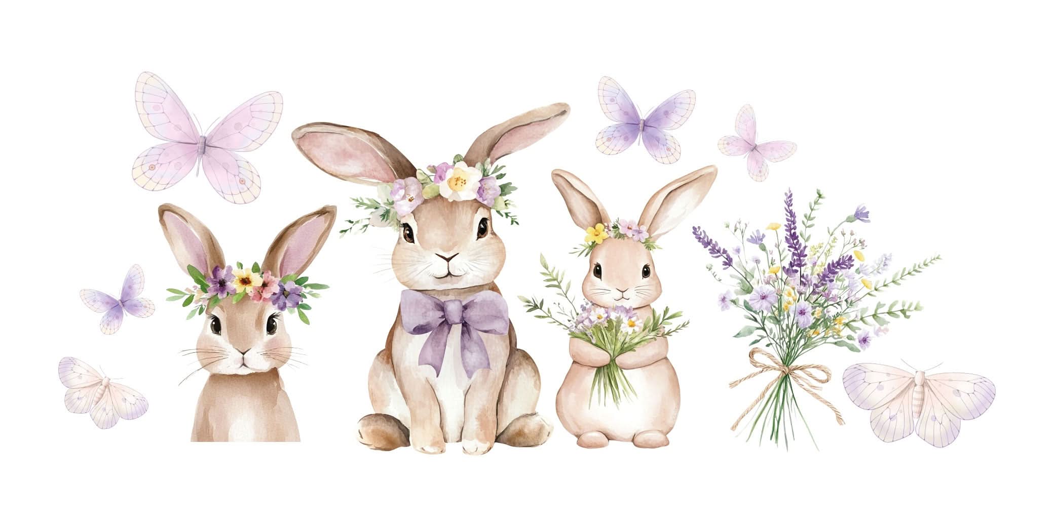 MINI Floral Bunnies