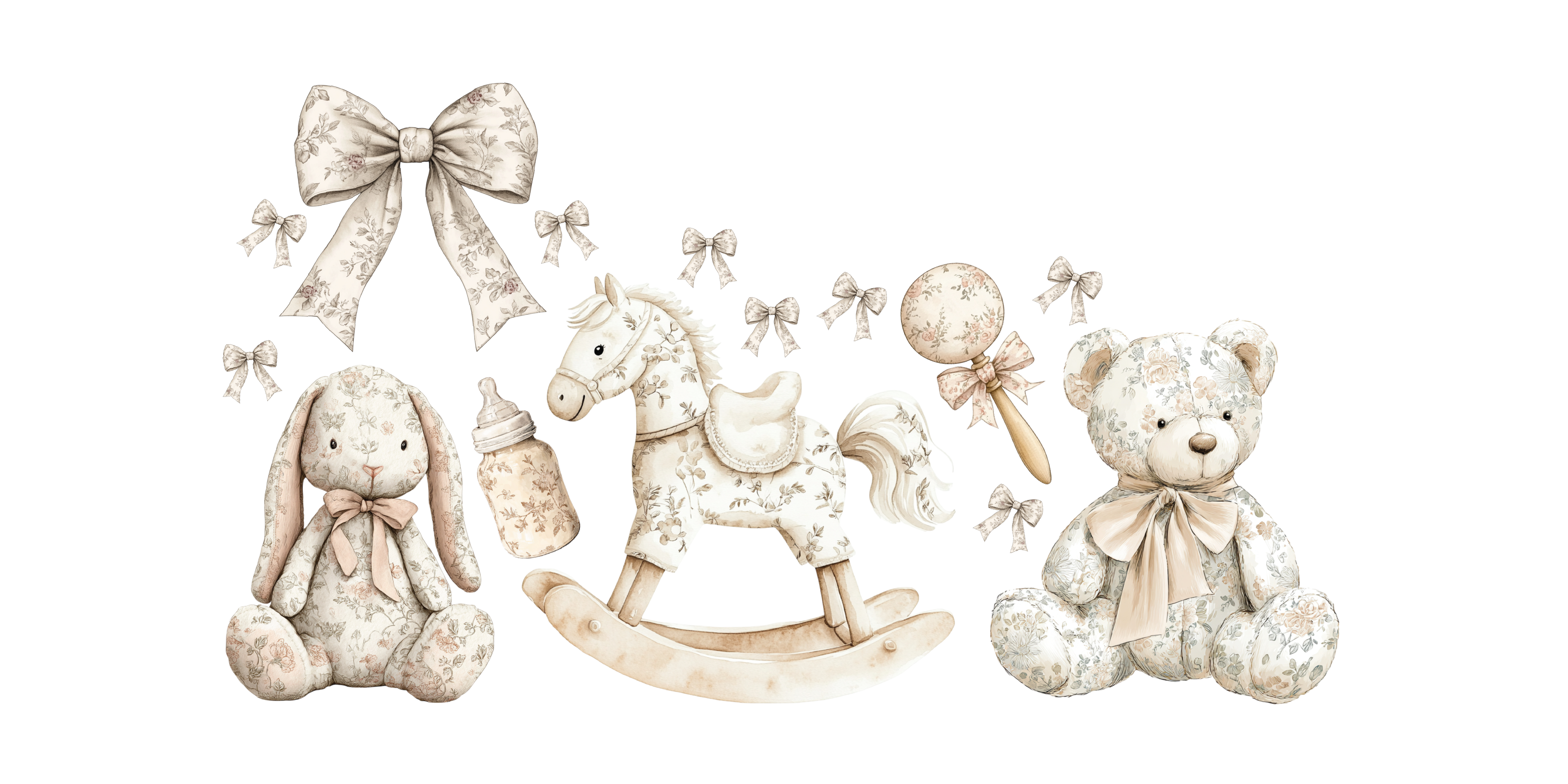 MINI Toile Teddies Bundle