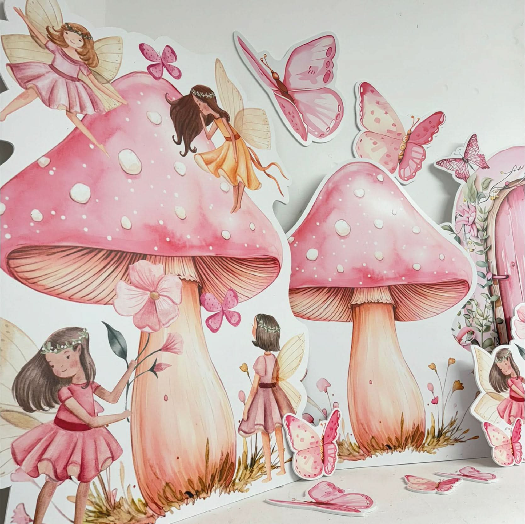 Pink Butterfly Fairy Garden