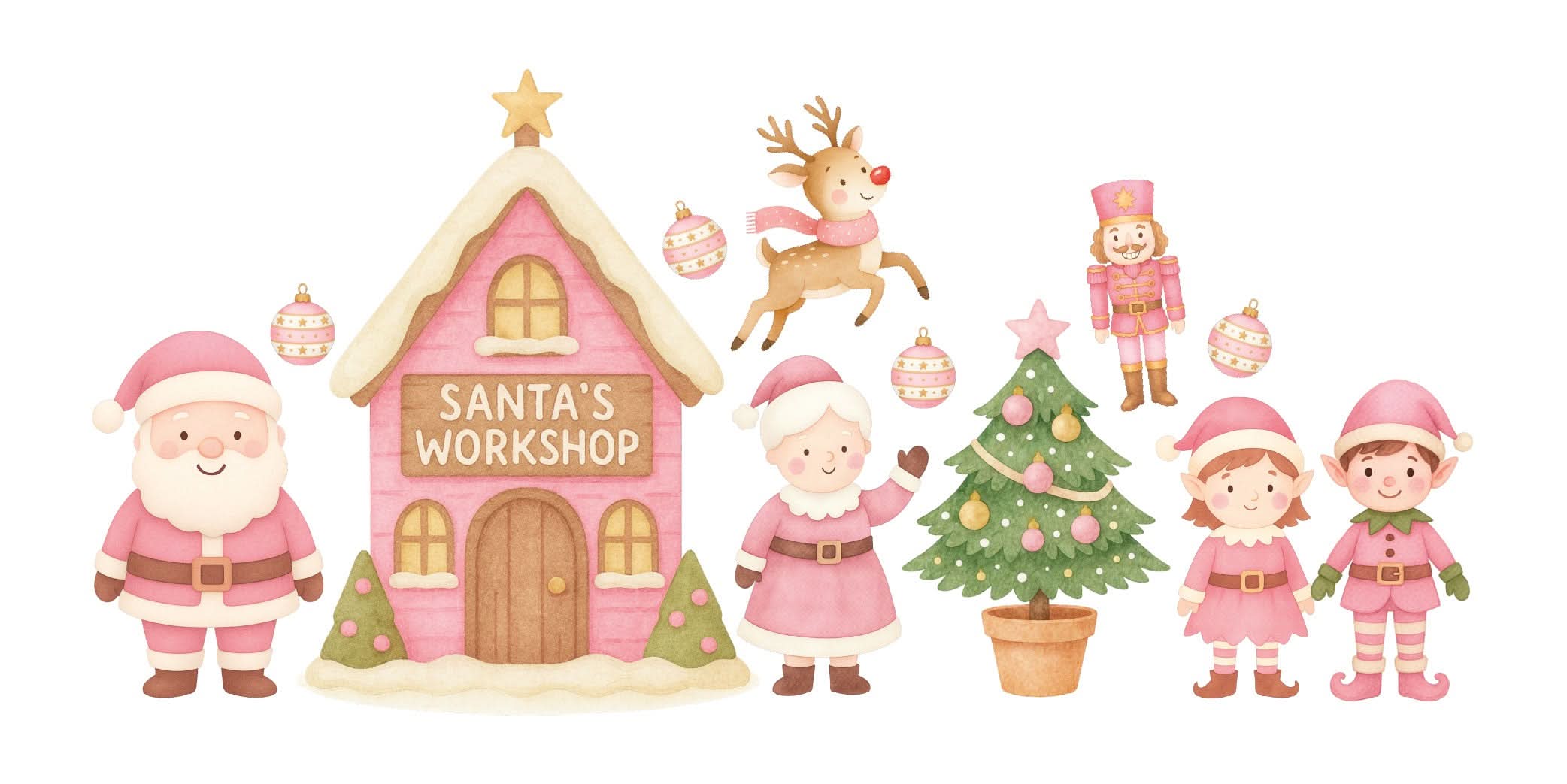 MINI Pink Santas Workshop Bundle
