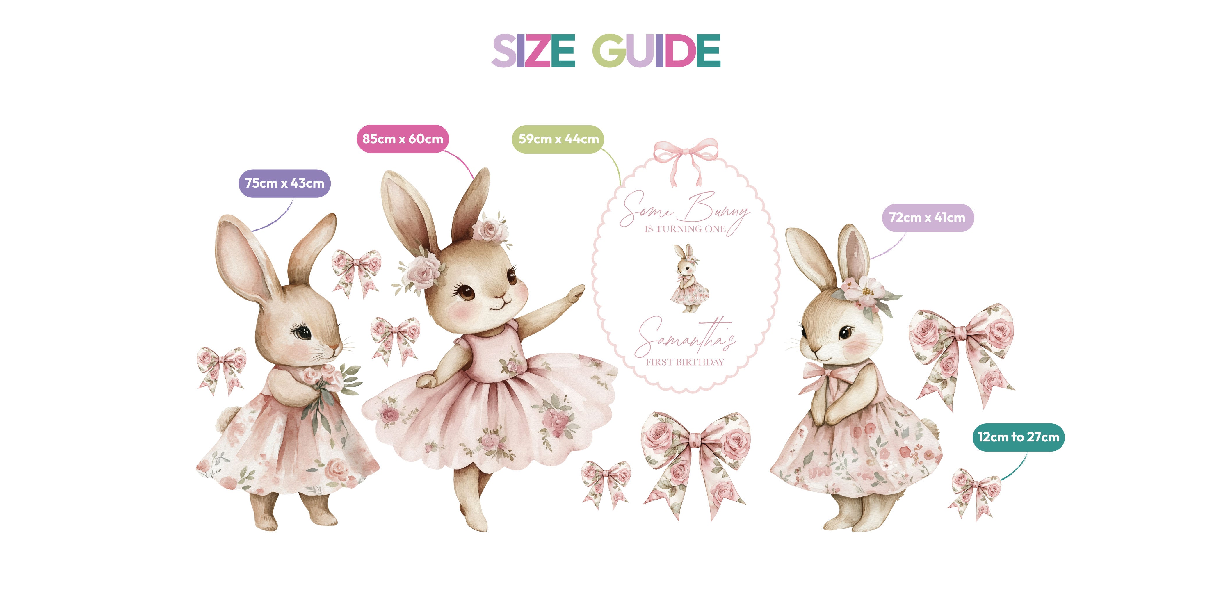 Personalised MINI Some Bunny Turns One Bundle - Image 3 | Zebra Print