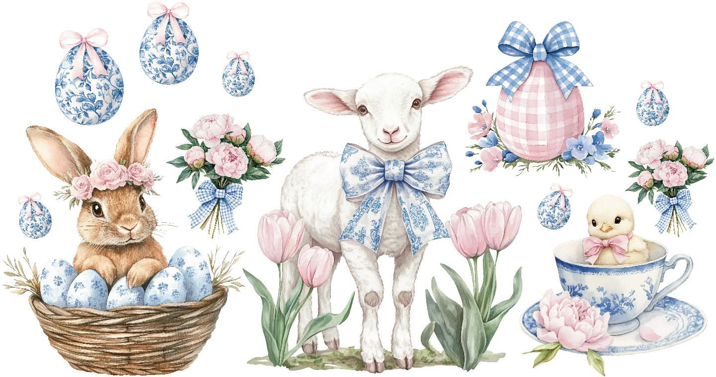 MINI Toile Easter Set