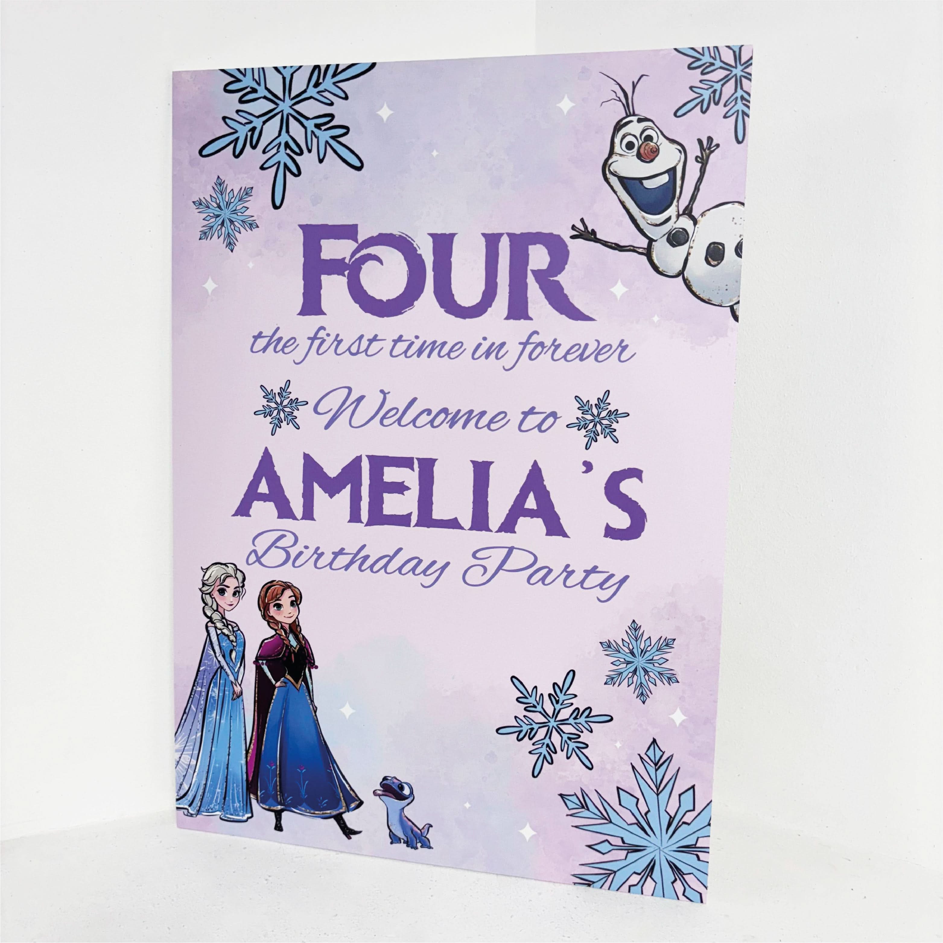 Ice Princess Easel Sign