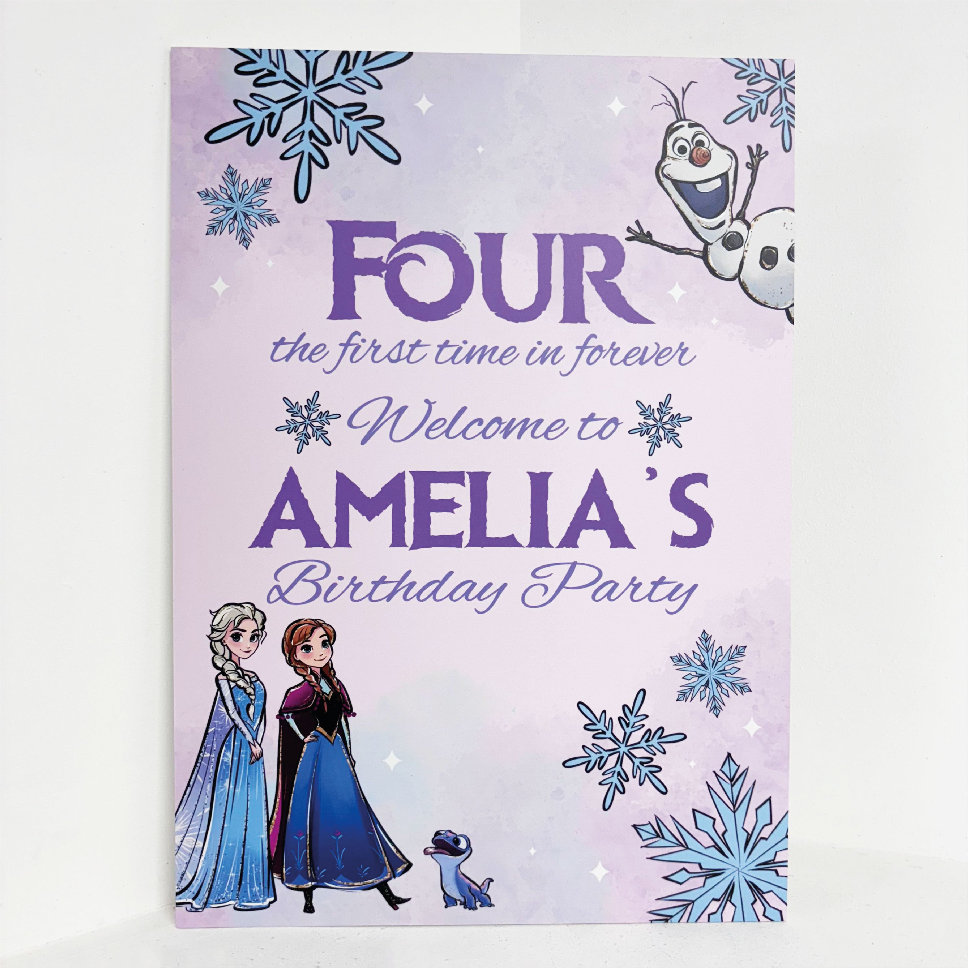 Ice Princess Easel Sign