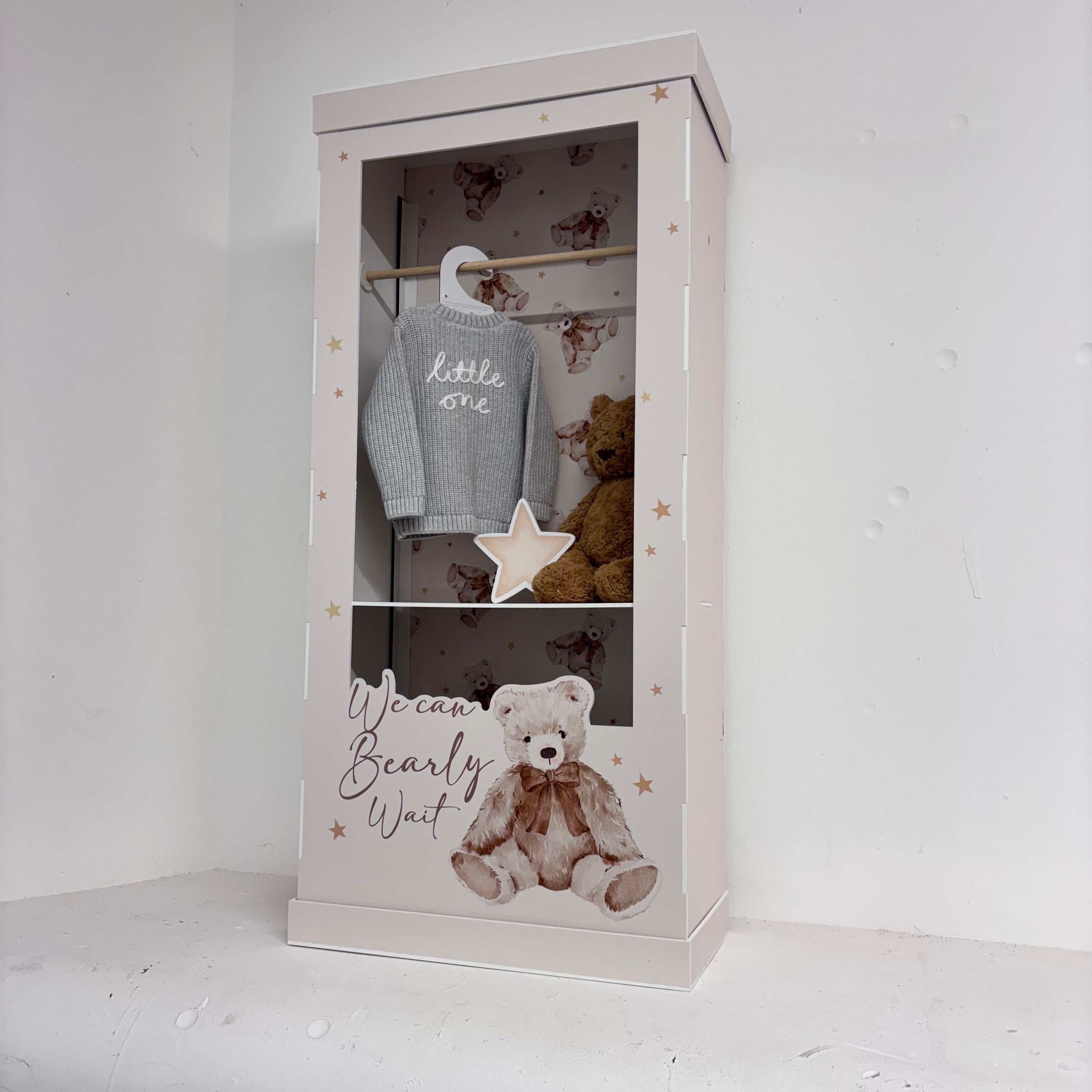 We Can Bearly Wait - Baby Wardrobe Box