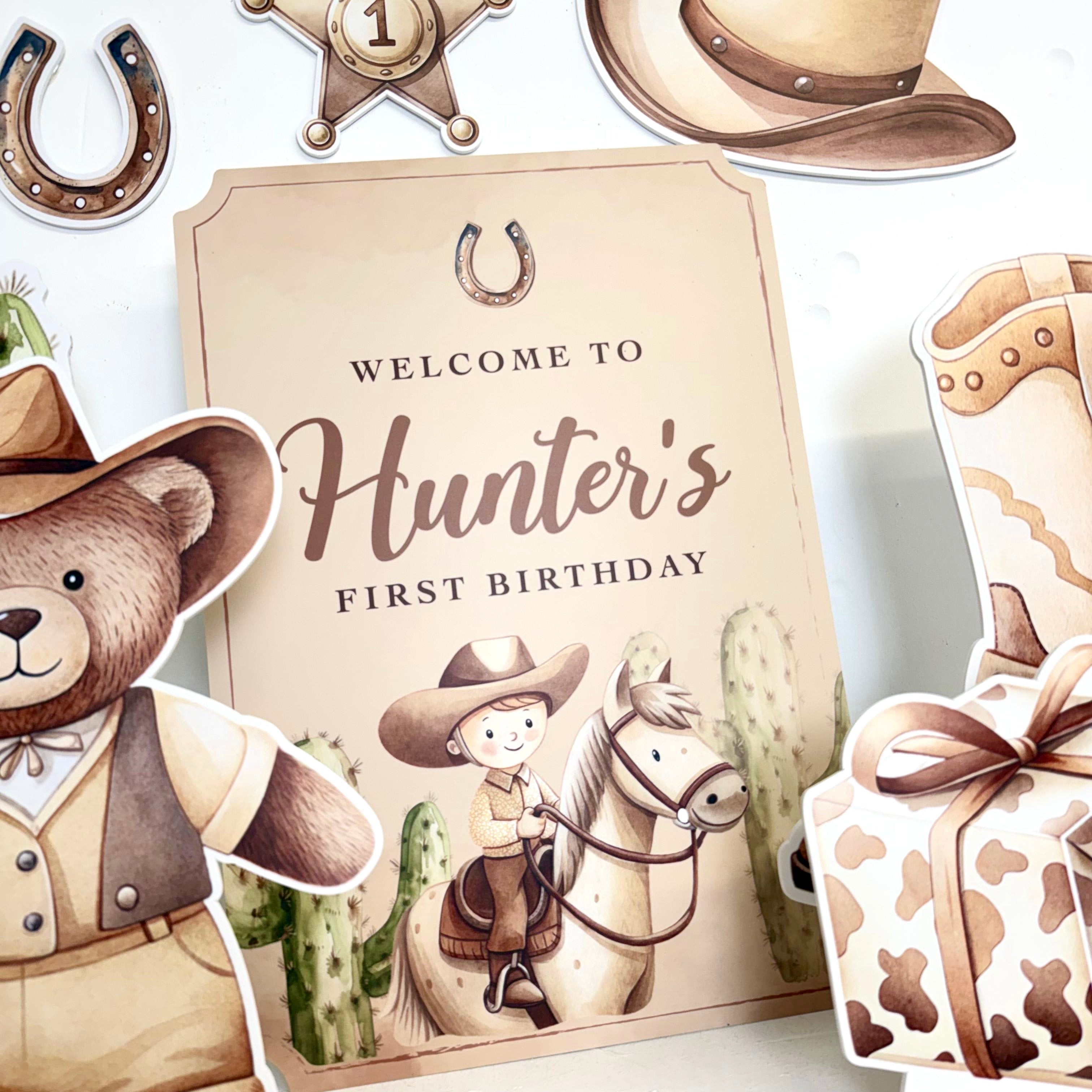 MINI Little Cowboy First Birthday Bundle