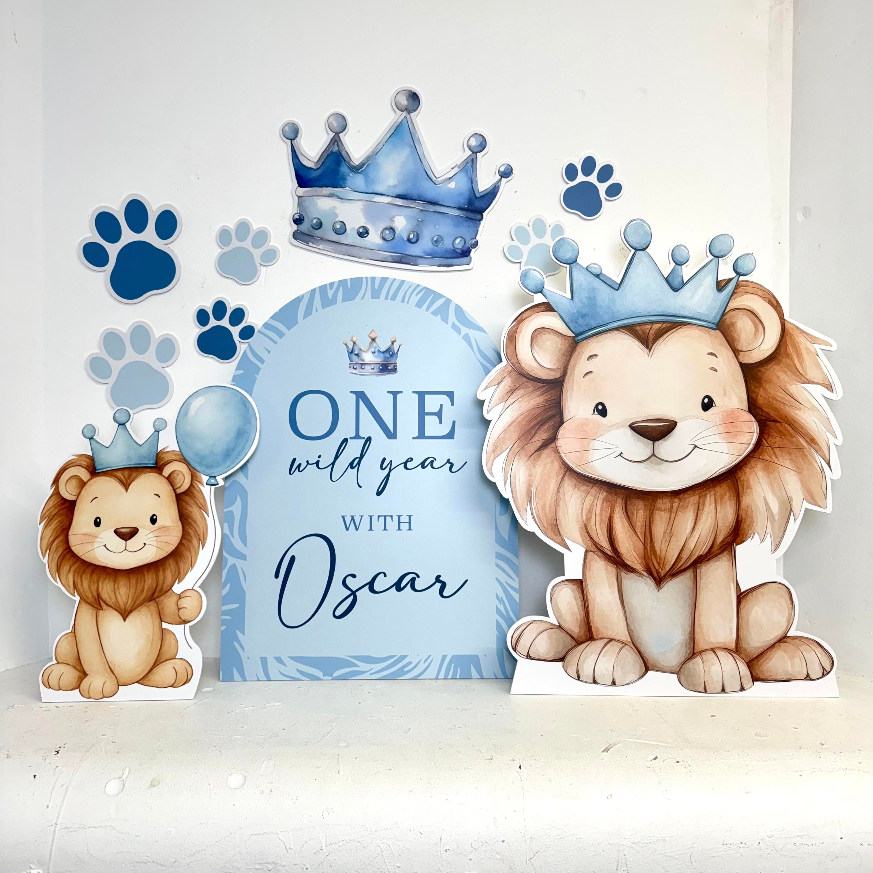 Personalised MINI One Wild Year BOY - Front View | Zebra Print