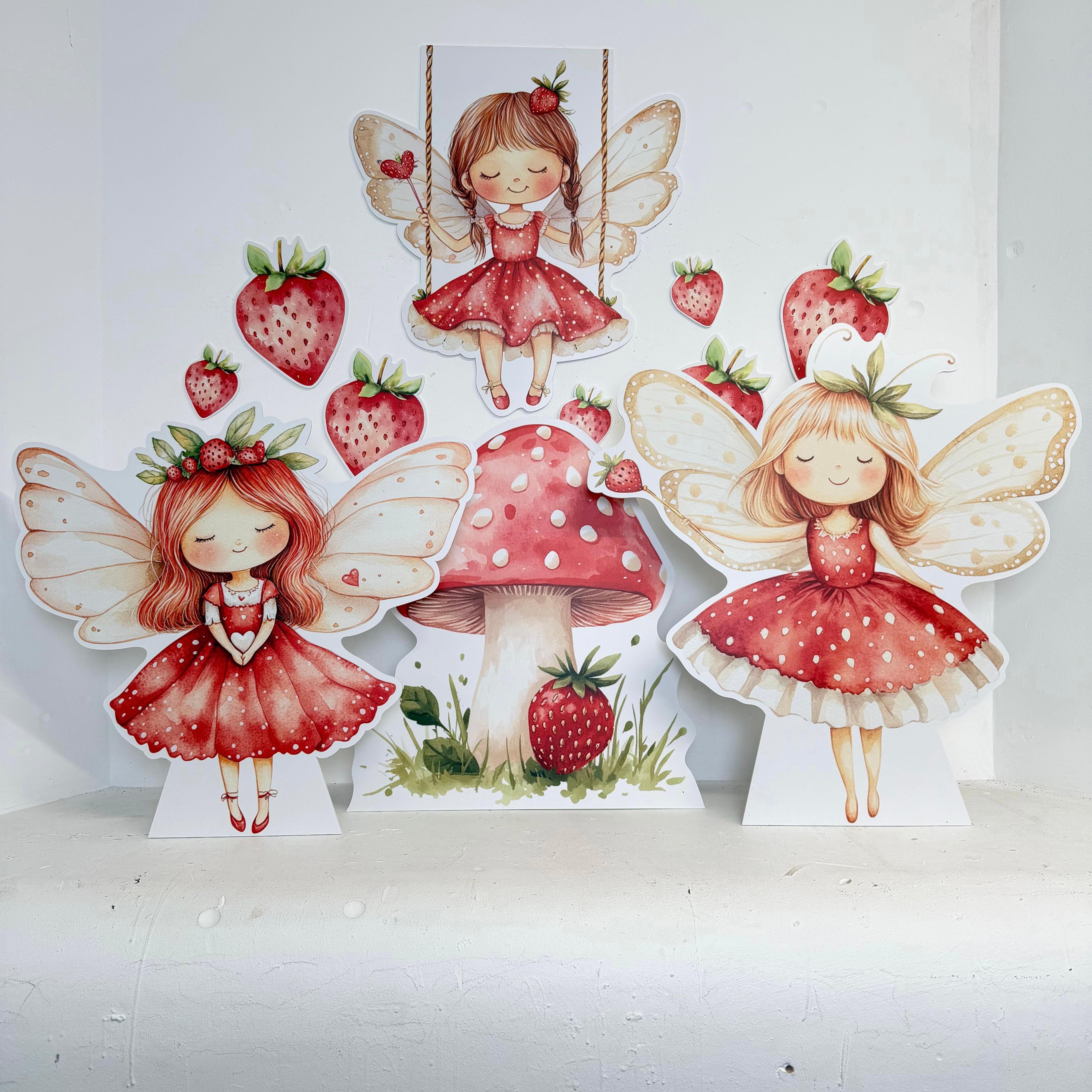 Personalised MINI Strawberry Fairies Bundle - Lifestyle Photo | Zebra Print