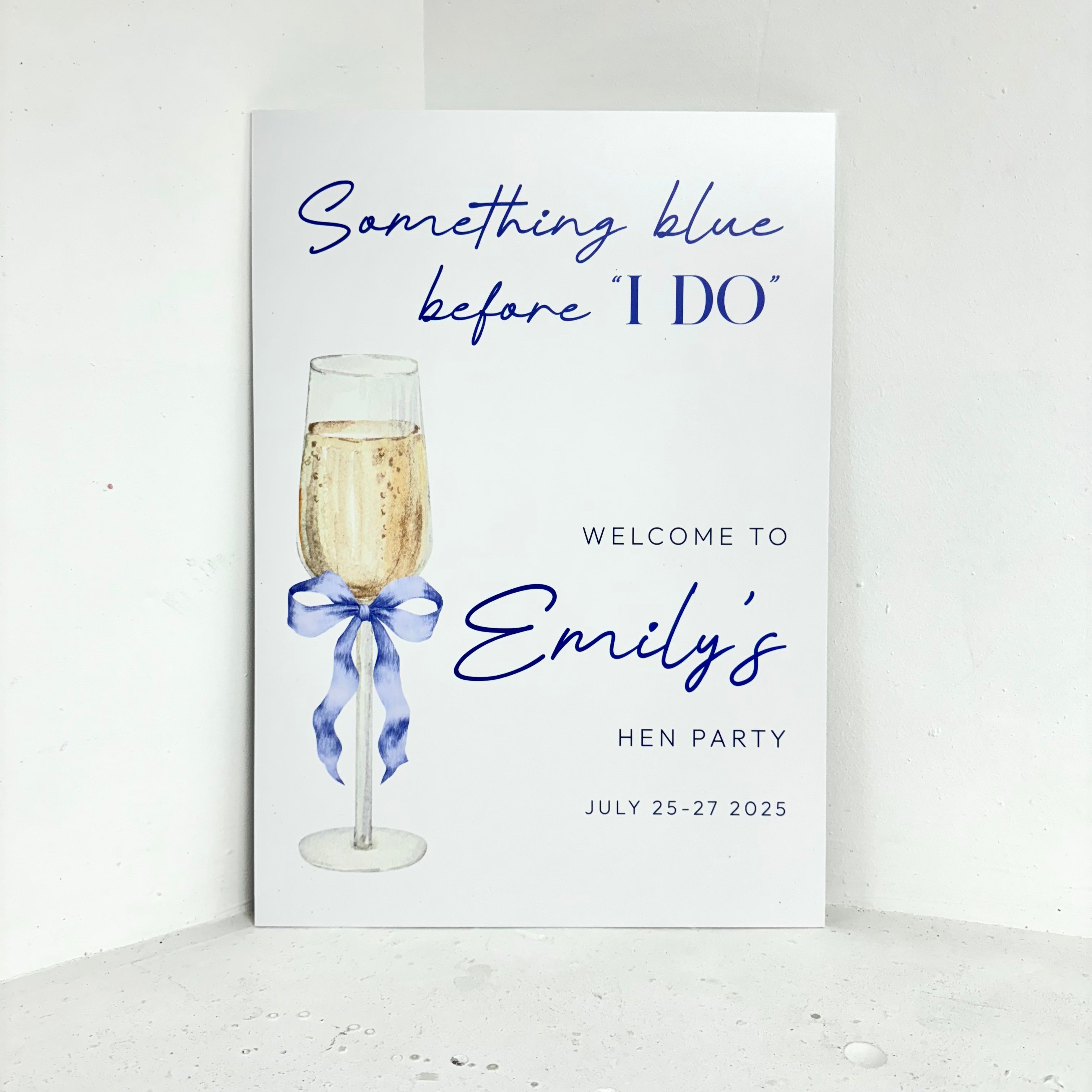 Something Blue Before I Do Easel Sign