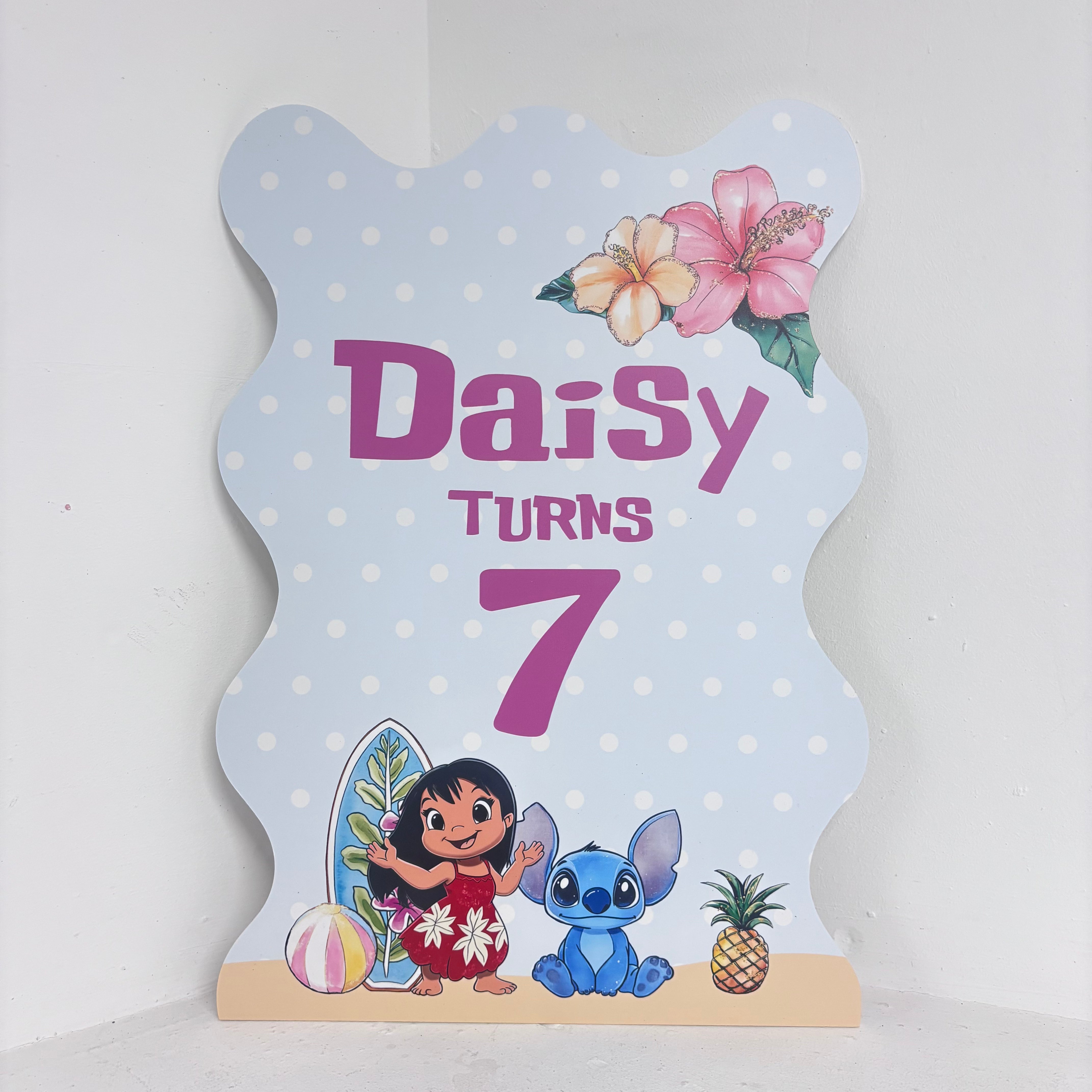 Tropical Monster Easel Sign