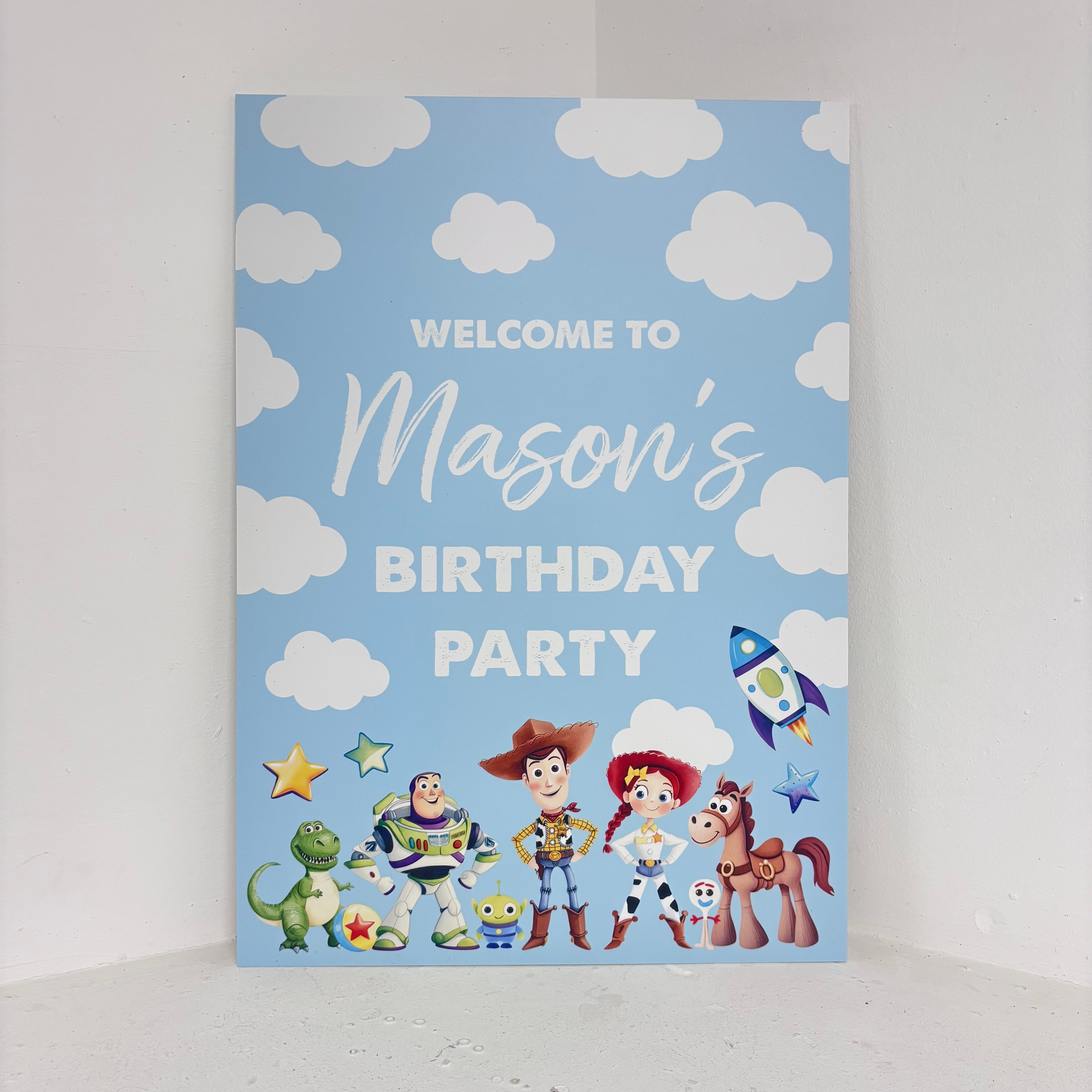 Toy and Friends Easel Sign