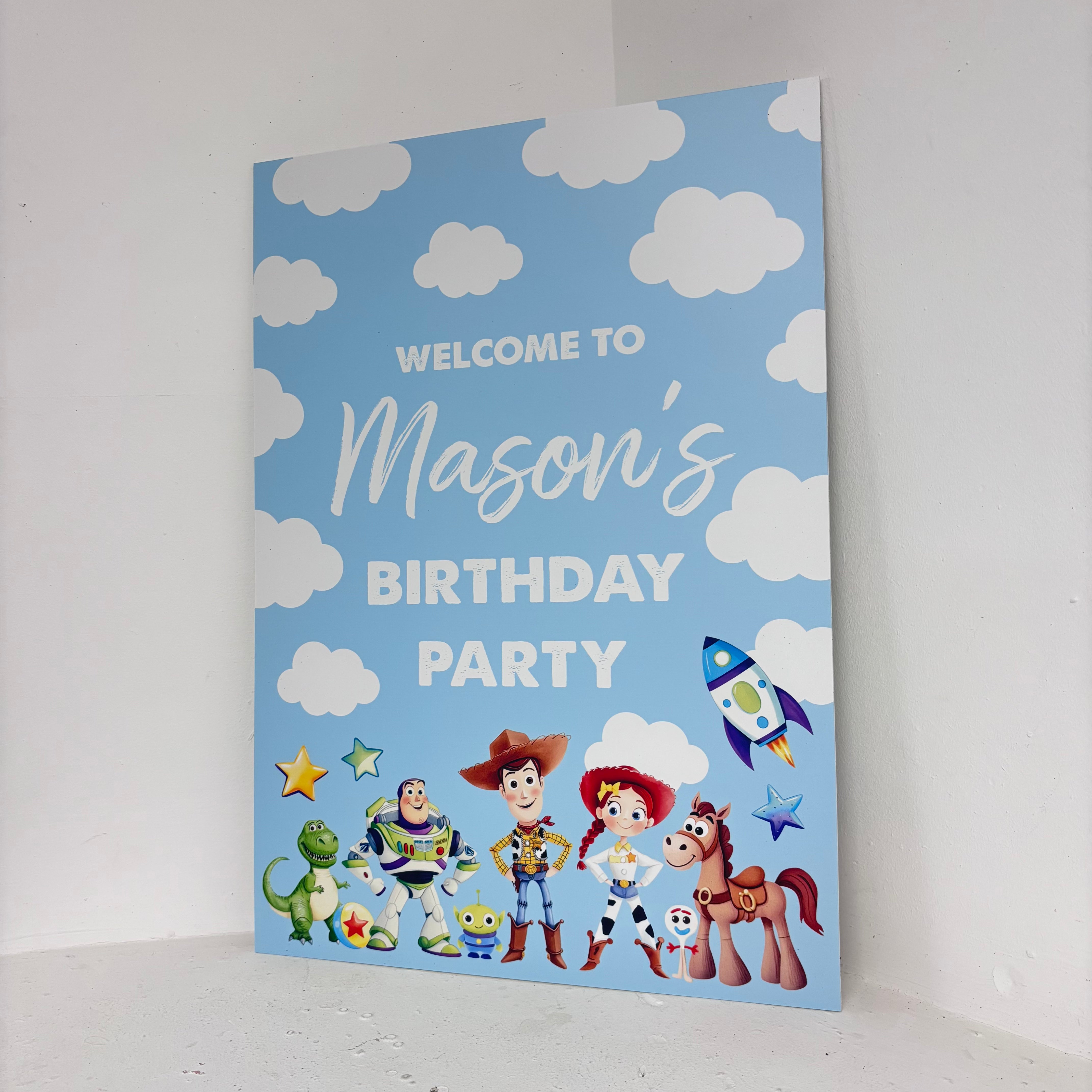 Toy and Friends Easel Sign