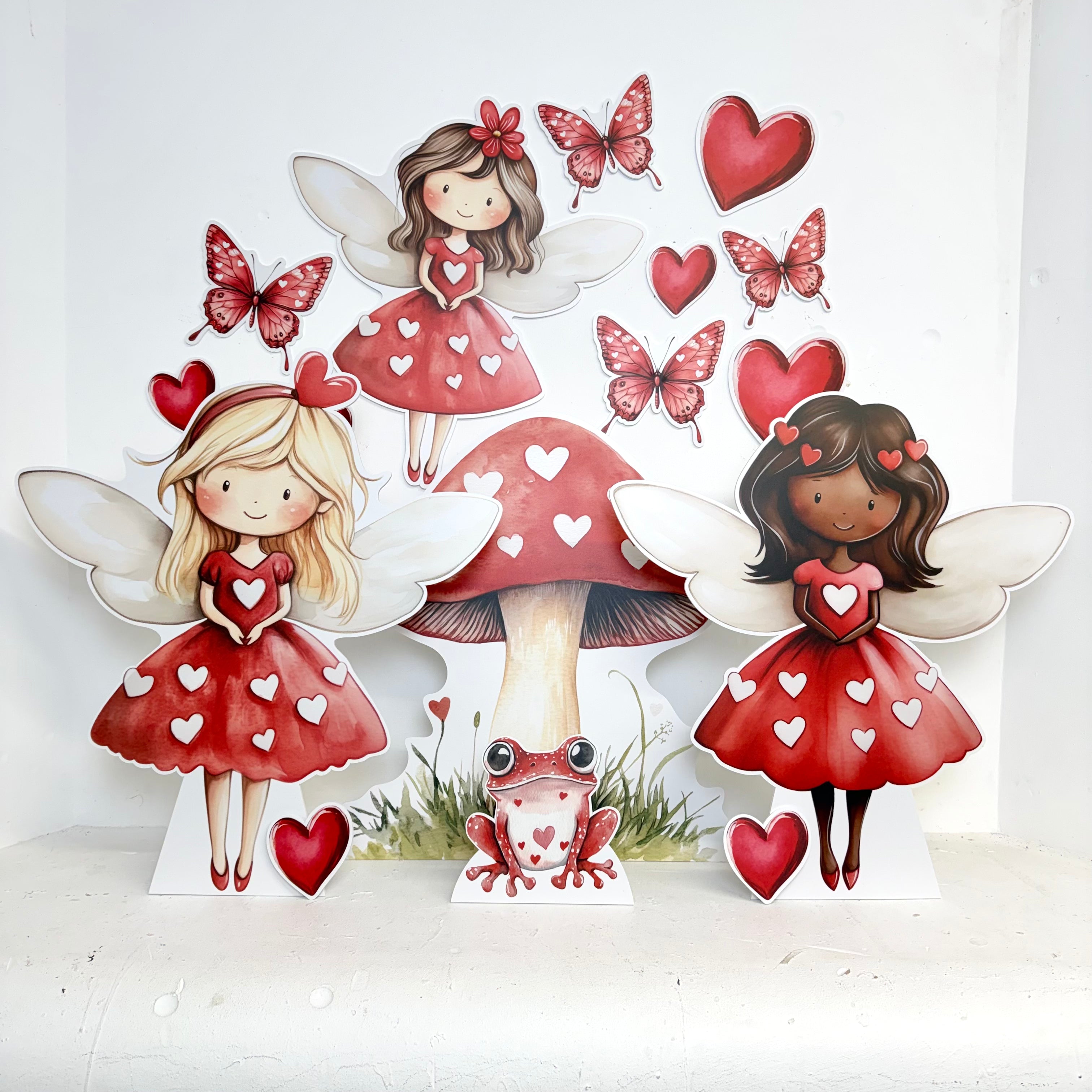 Personalised MINI Valentine Fairies Bundle - Front View | Zebra Print
