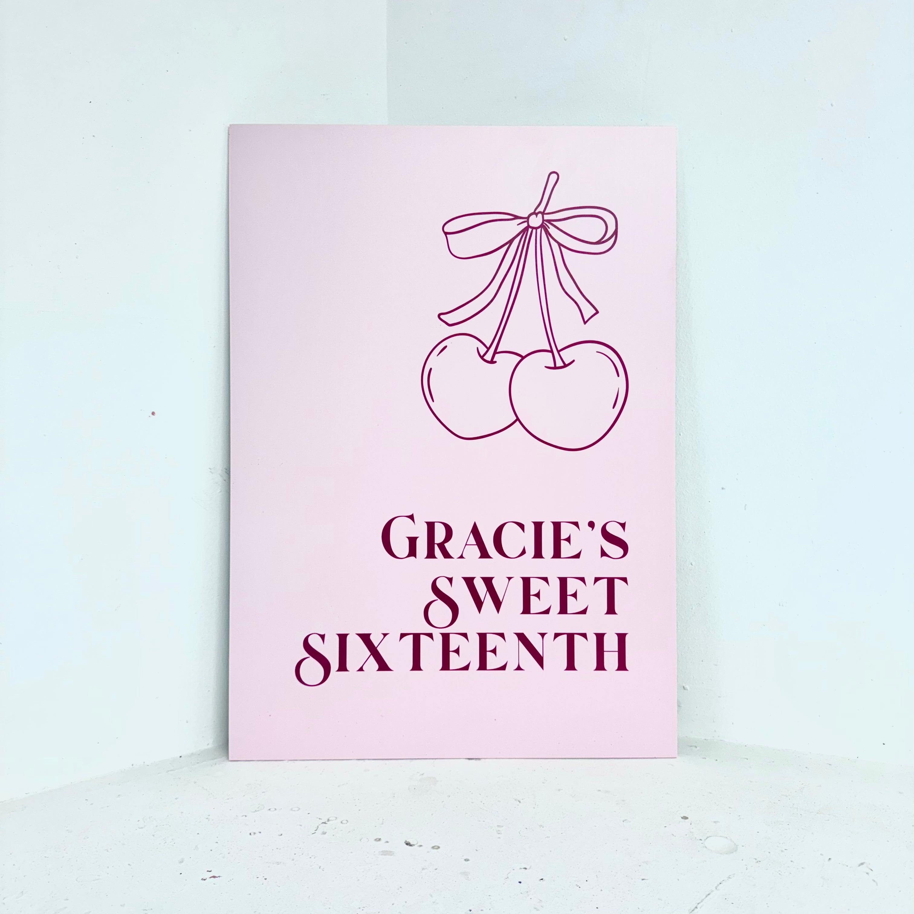 Sweet Sixteenth Easel Sign