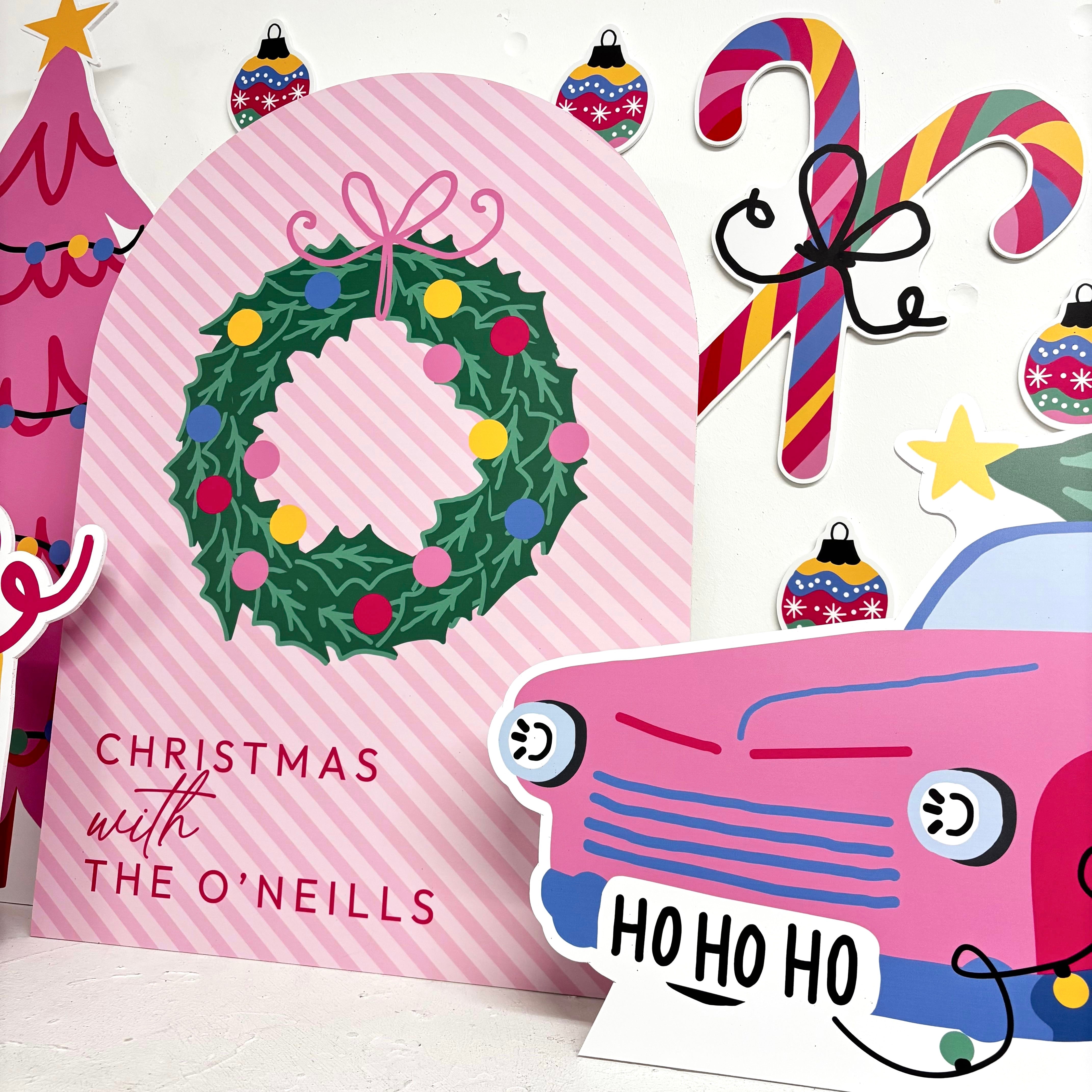Personalised MINI Bright Christmas Bundle - Front View | Zebra Print