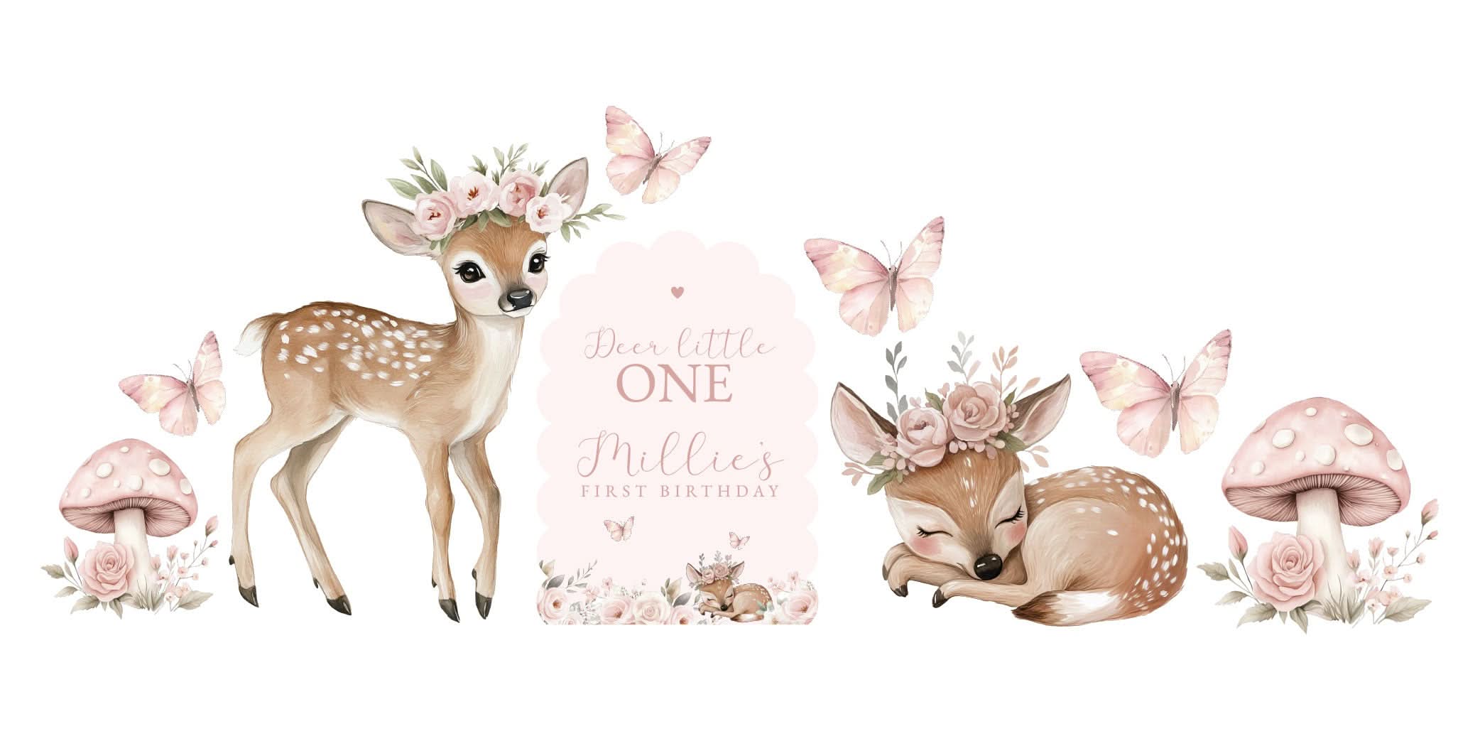 Personalised MINI Deer Little One Bundle - Image 3 | Zebra Print