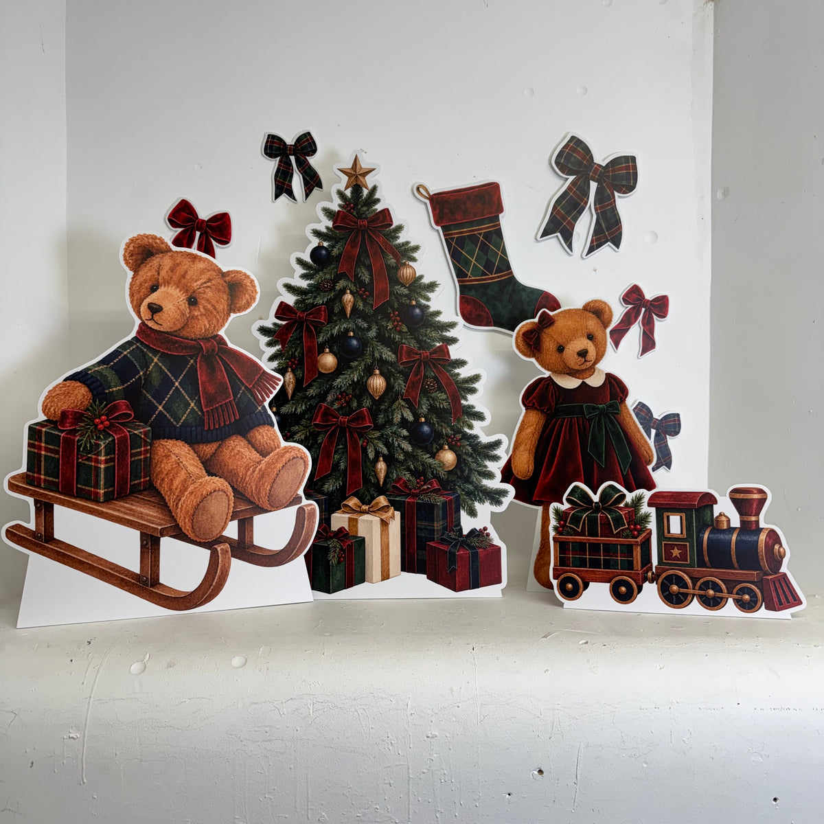 MINI Tartan Christmas Bundle - Front View | Zebra Print