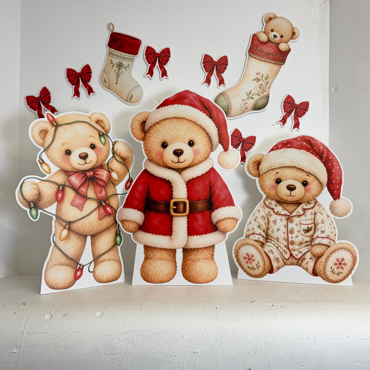 MINI Merry Beary Christmas Bundle - Front View | Zebra Print